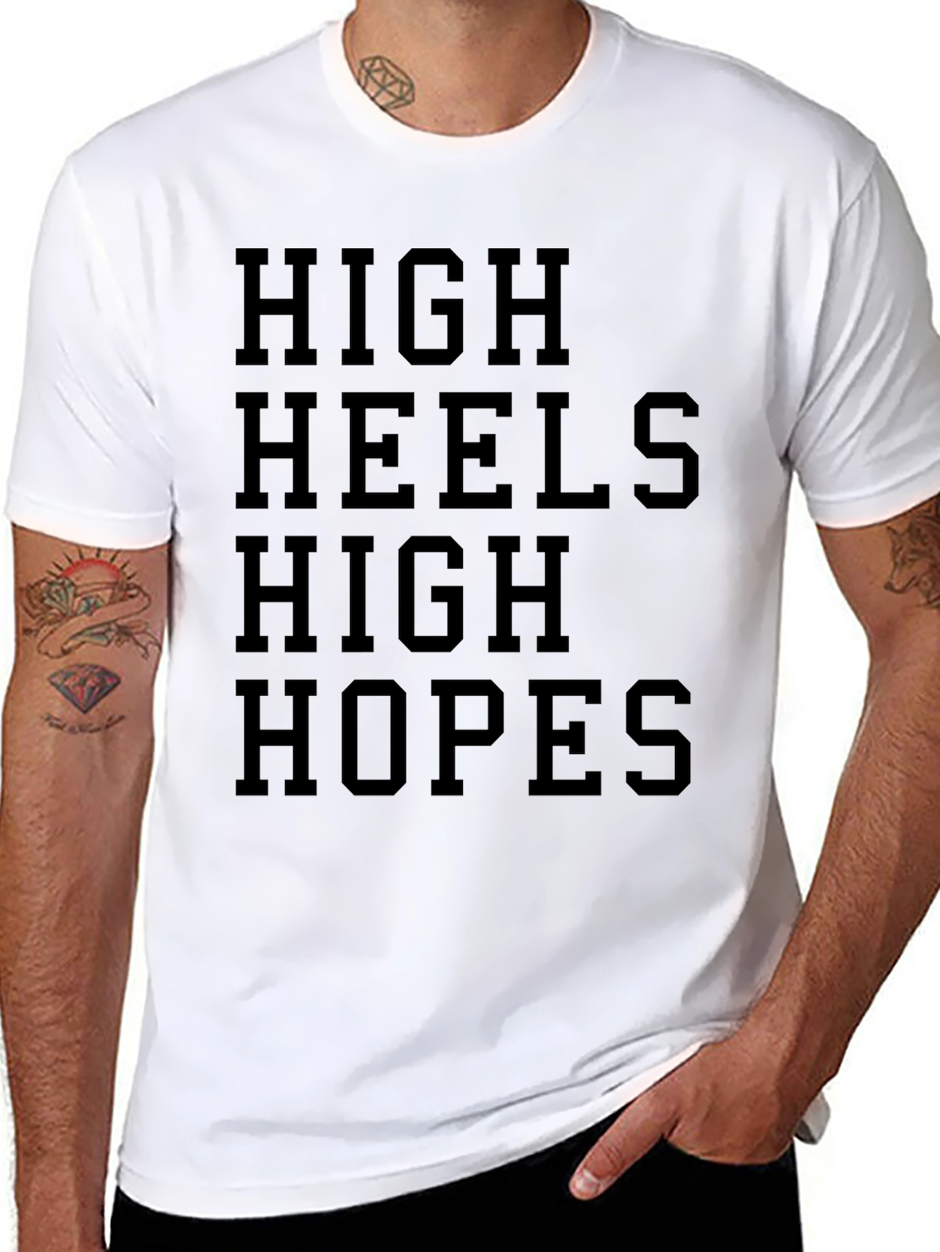 High Heels High Hopes Graphic T-Shirt