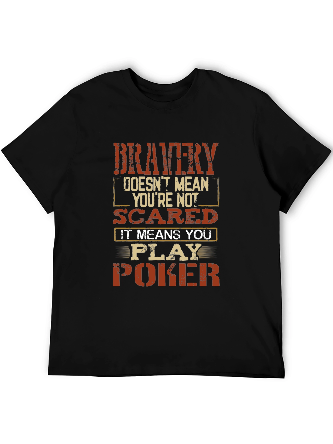 Bravery Poker T-Shirt - Bold Graphic Tee