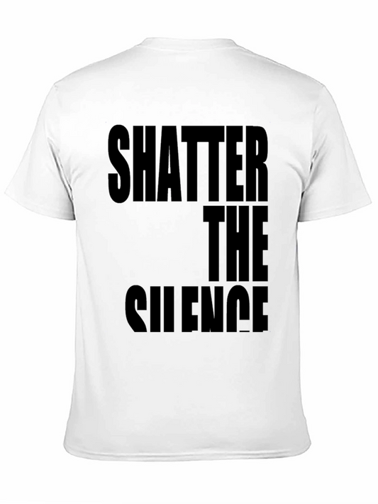 Shatter The Silence Graphic Black T-Shirt