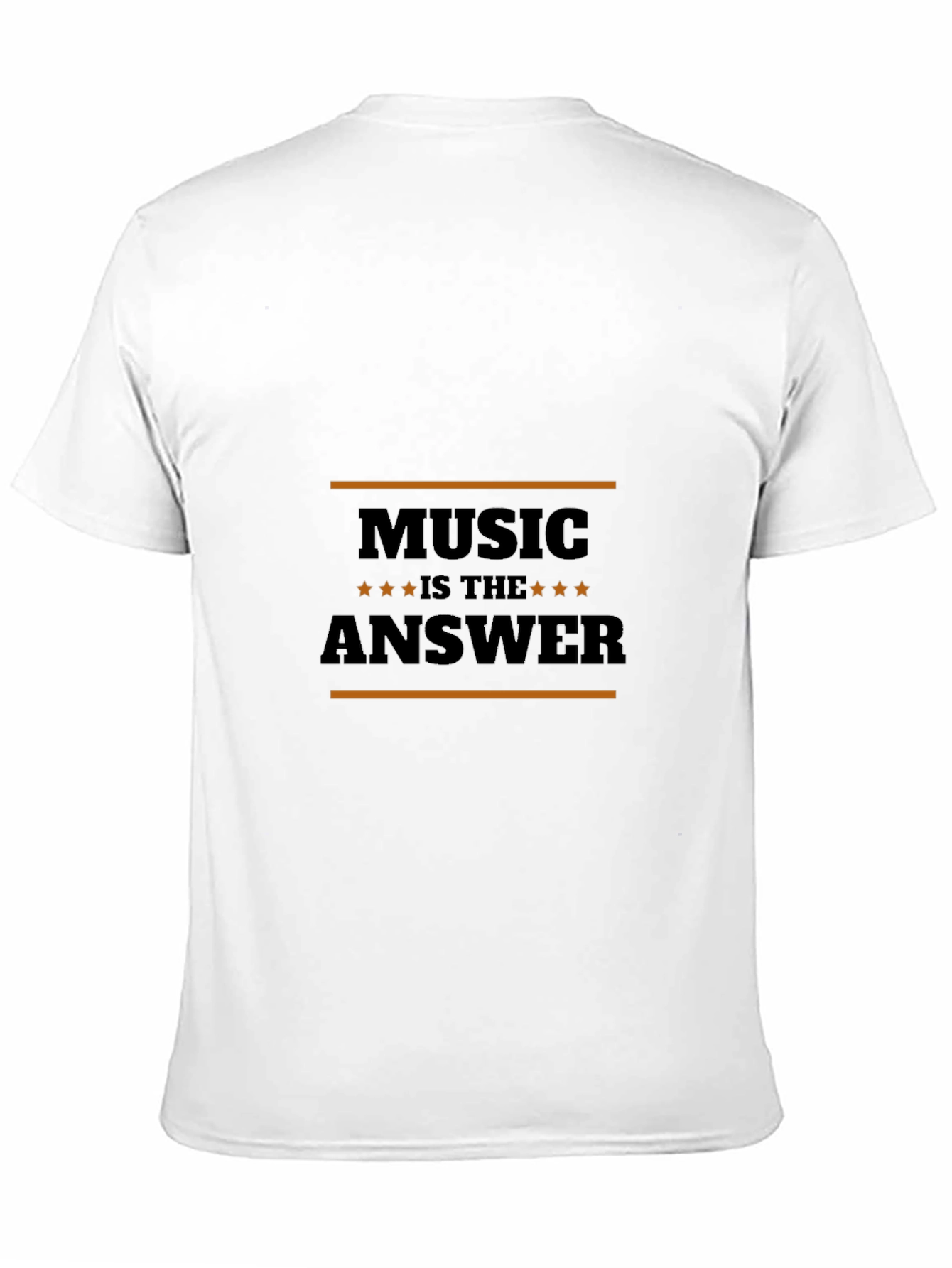 Music is the Answer Black T-Shirt