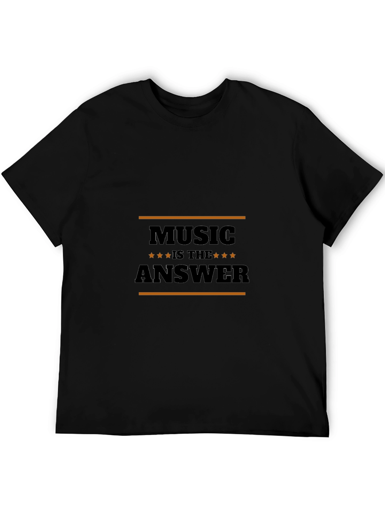 Music is the Answer Black T-Shirt
