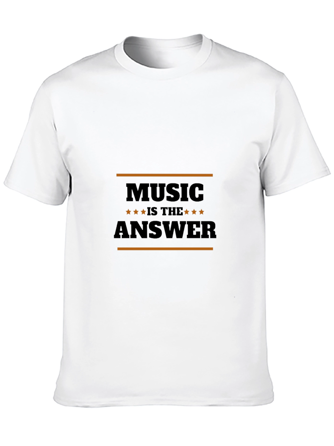 Music is the Answer Black T-Shirt