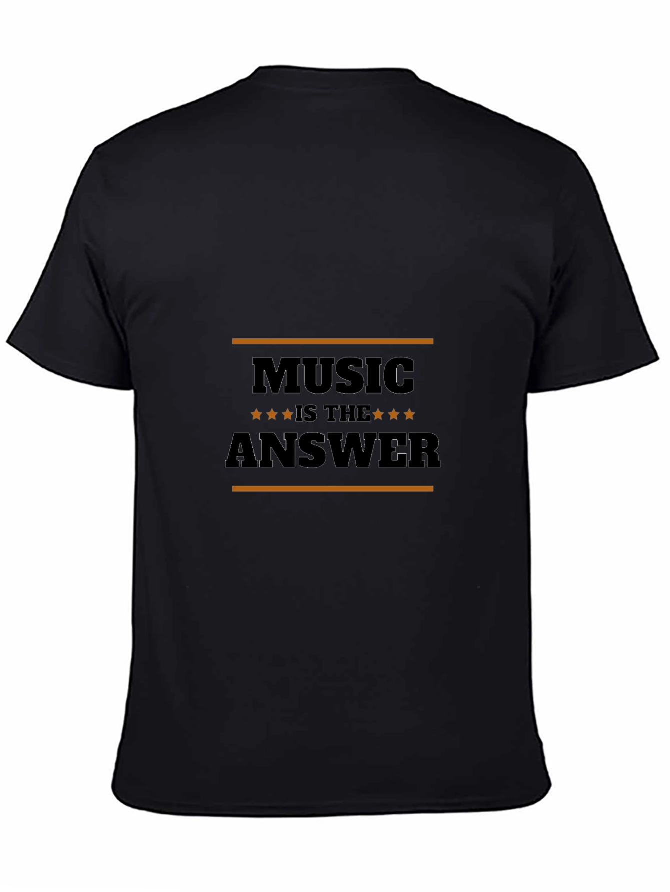 Music is the Answer Black T-Shirt