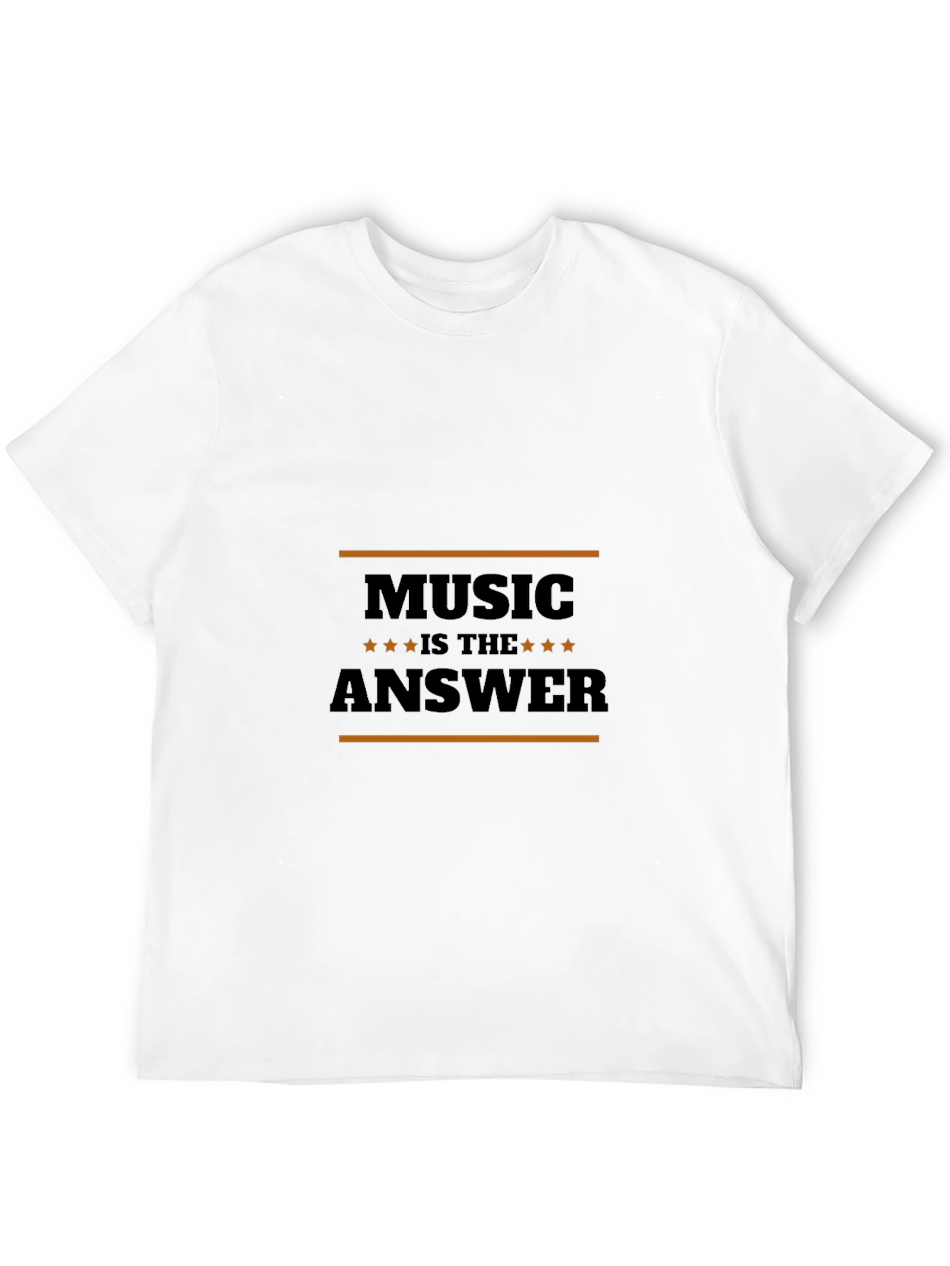 Music is the Answer Black T-Shirt