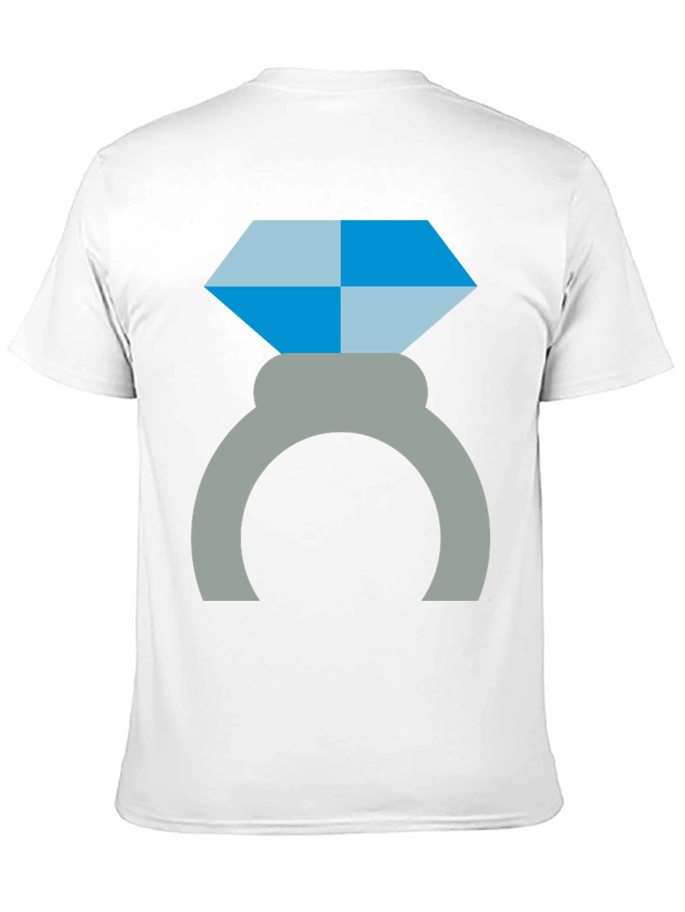 Diamond Ring Graphic Tee - Engagement Proposal Shirt