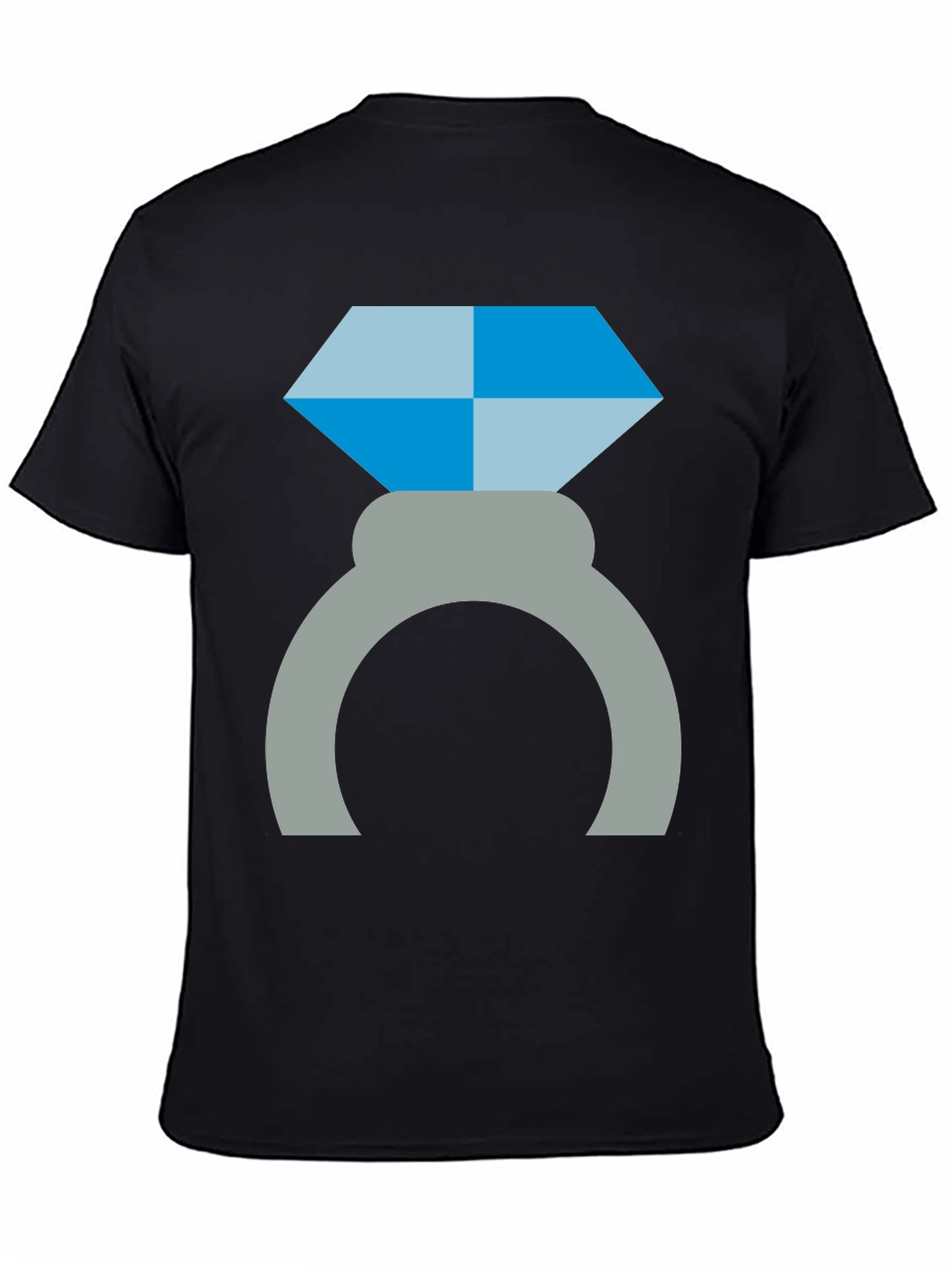 Diamond Ring Graphic Tee - Engagement Proposal Shirt