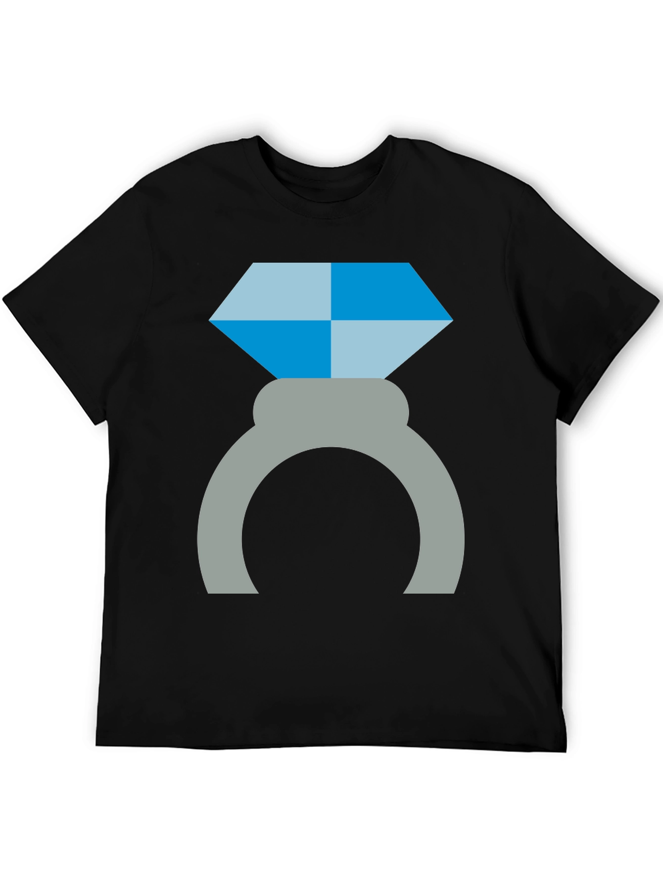 Diamond Ring Graphic Tee - Engagement Proposal Shirt
