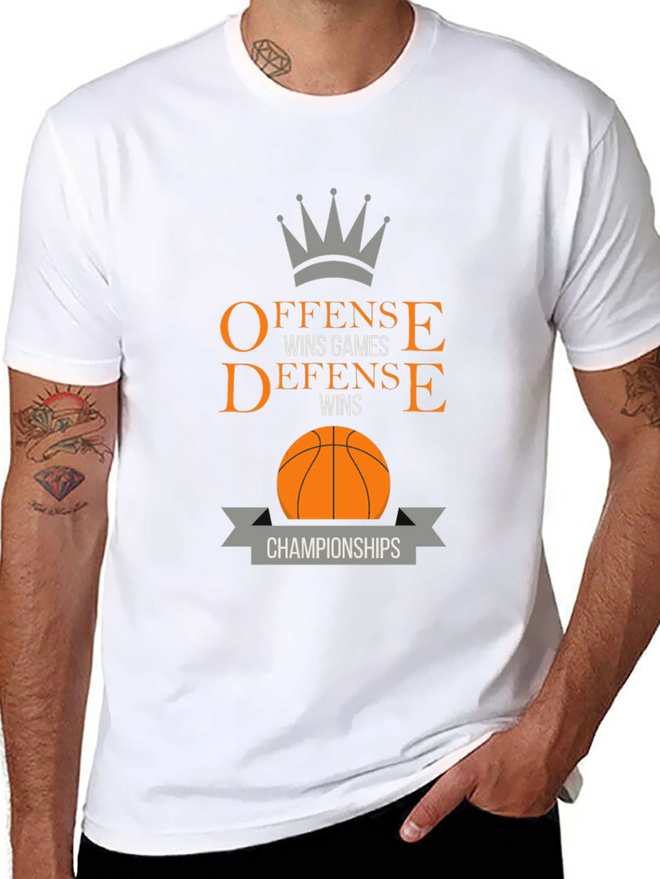 Offense Wins Games T-Shirt - Basketball Champs