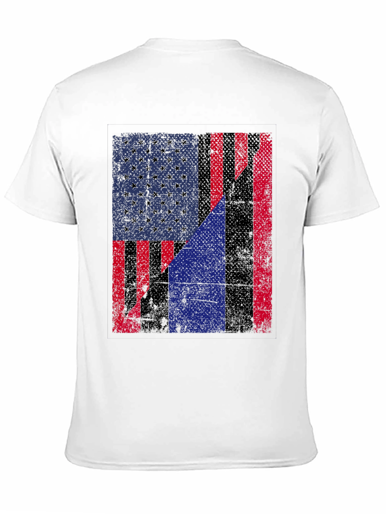 American Flag Distressed Graphic Tee