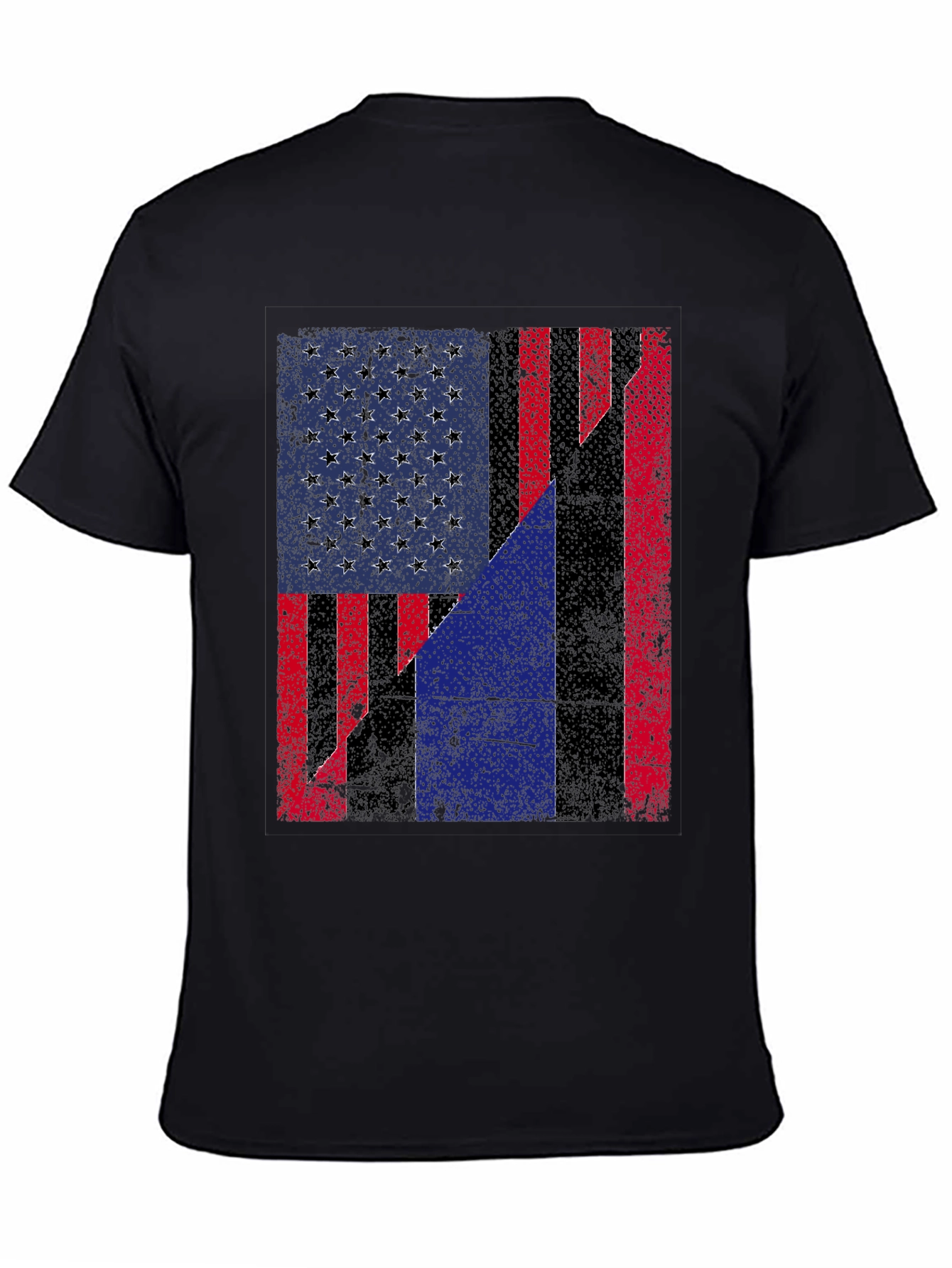 American Flag Distressed Graphic Tee