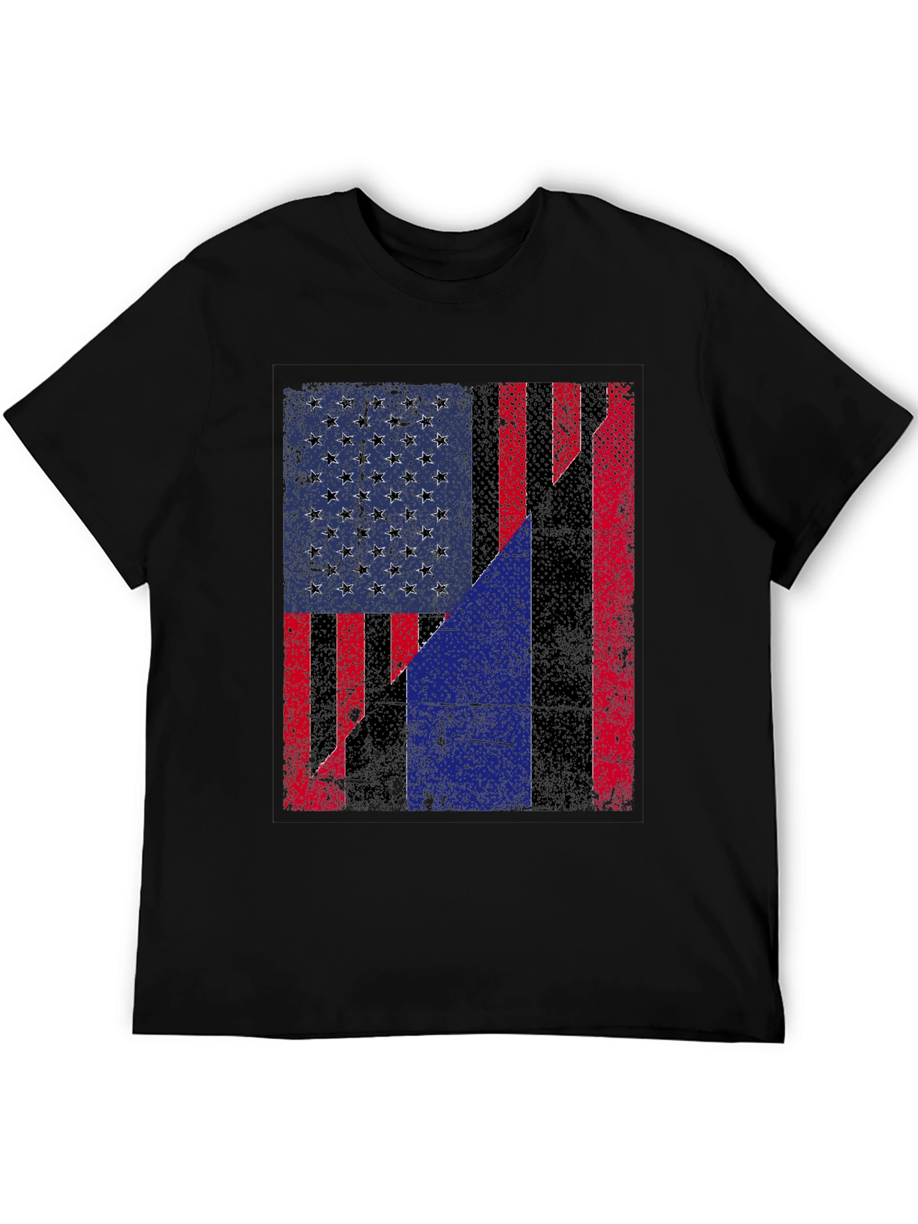 American Flag Distressed Graphic Tee