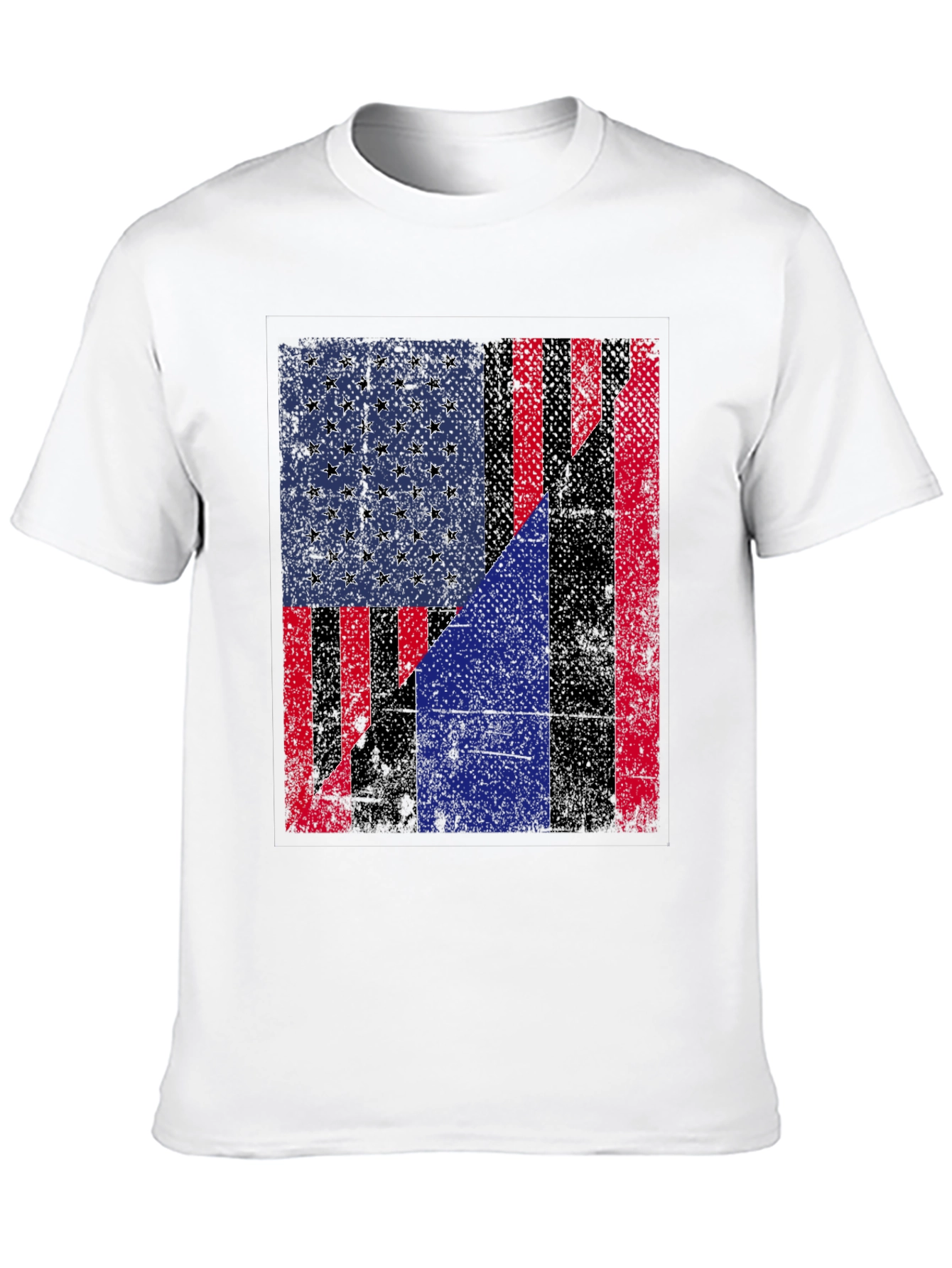 American Flag Distressed Graphic Tee