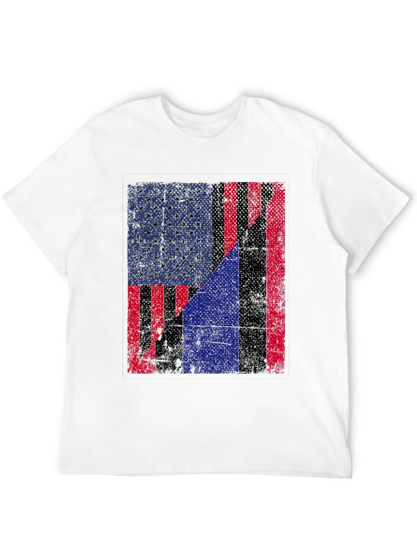 American Flag Distressed Graphic Tee