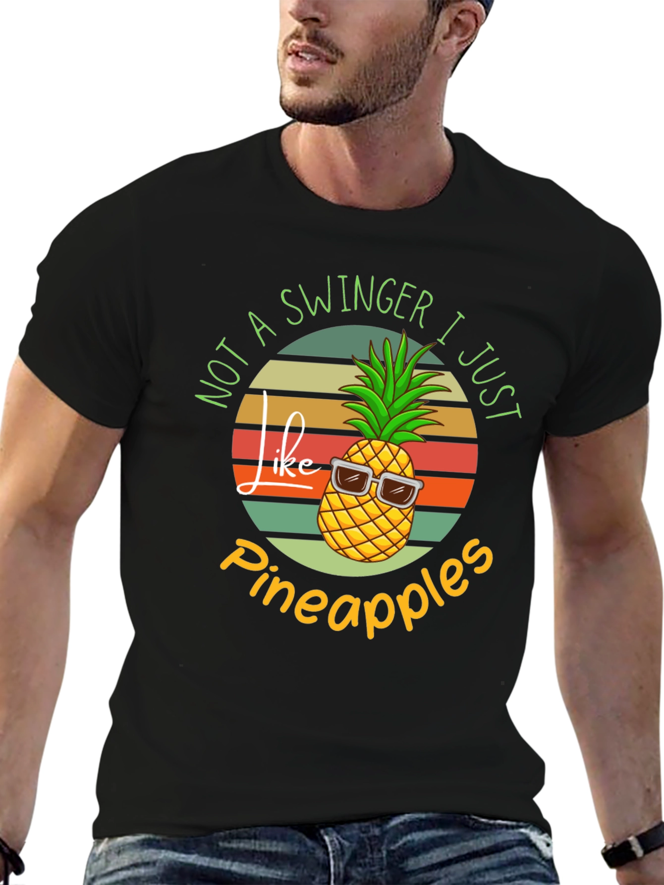 Funny Pineapple Graphic T-Shirt