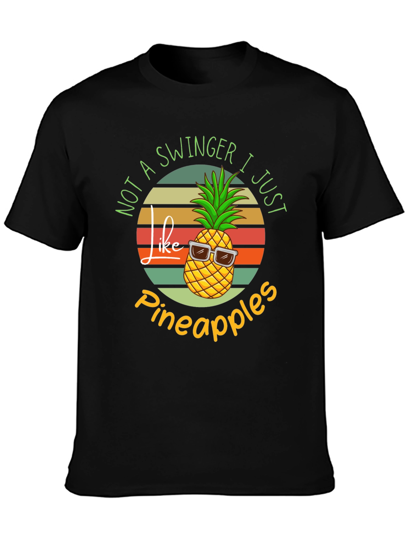 Funny Pineapple Graphic T-Shirt