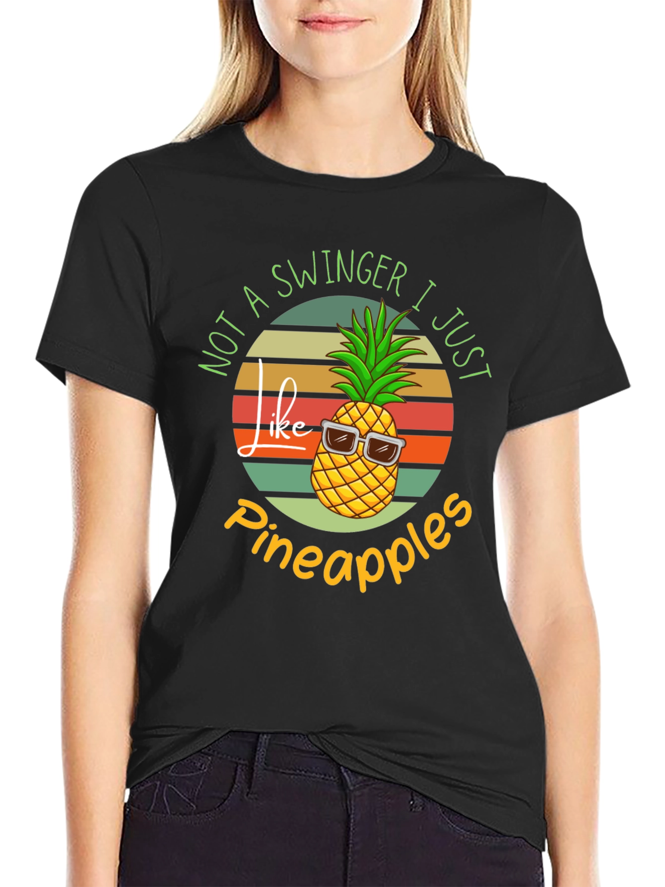 Funny Pineapple Graphic T-Shirt