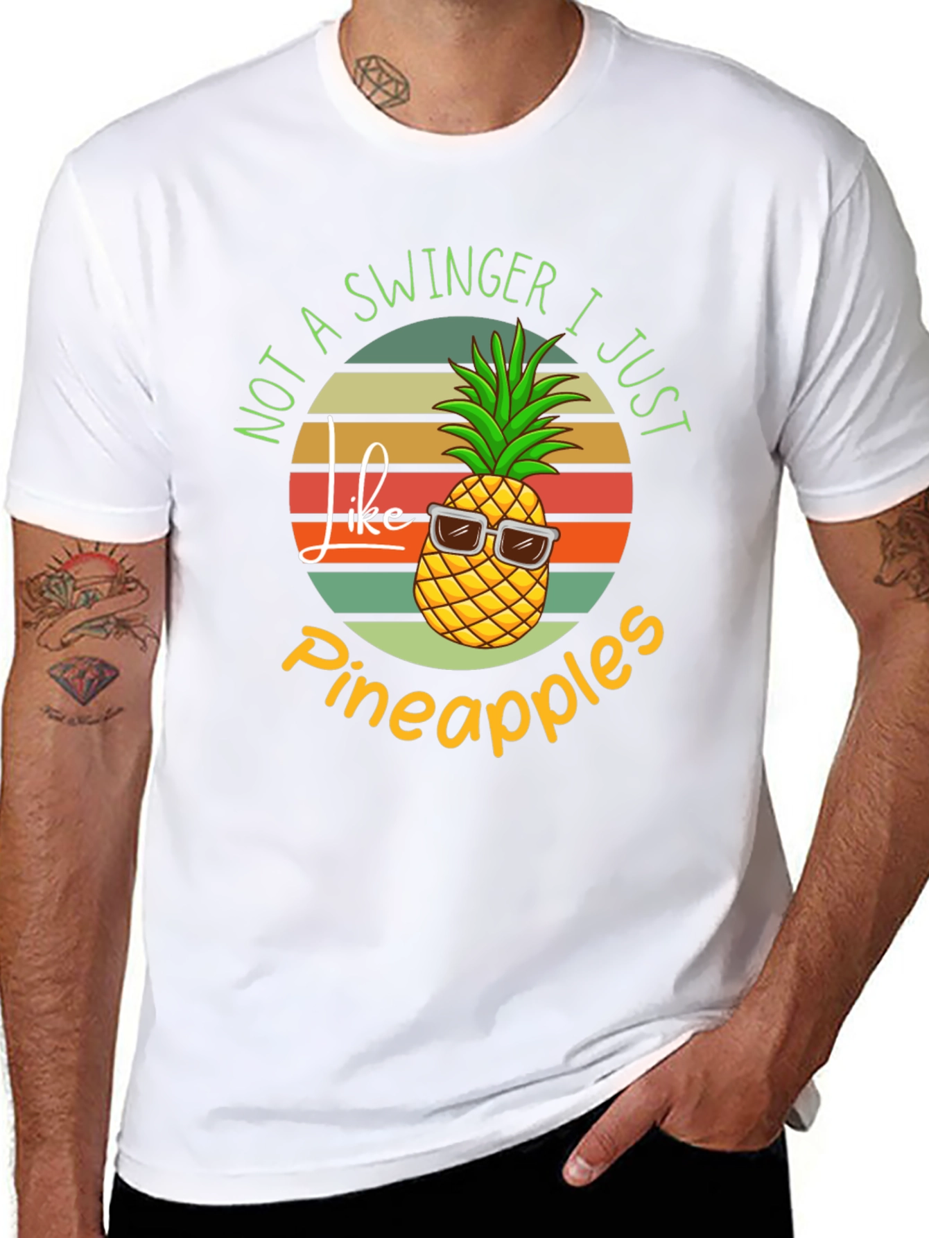 Funny Pineapple Graphic T-Shirt