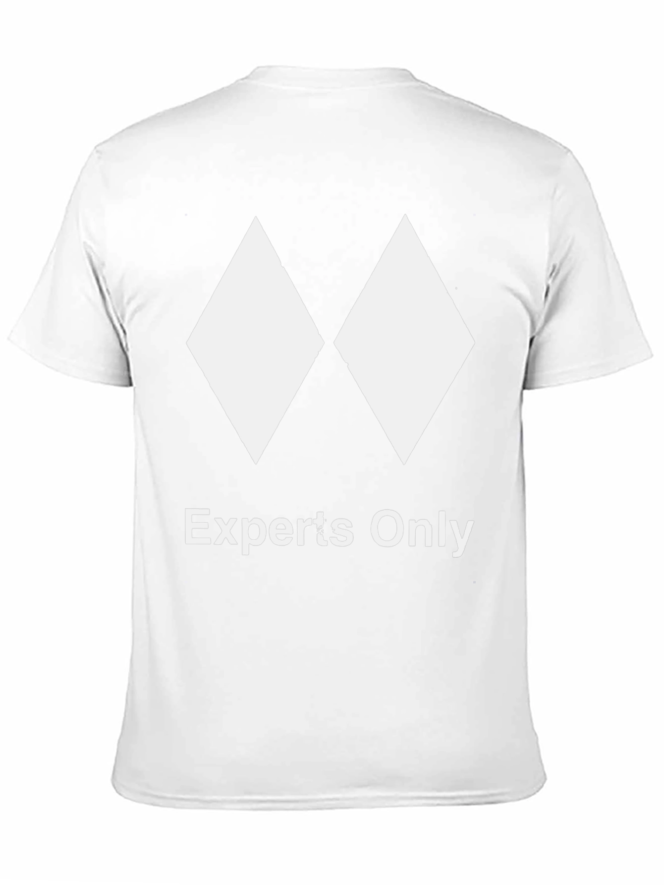 Experts Only Black T-Shirt - Diamond Ski Design