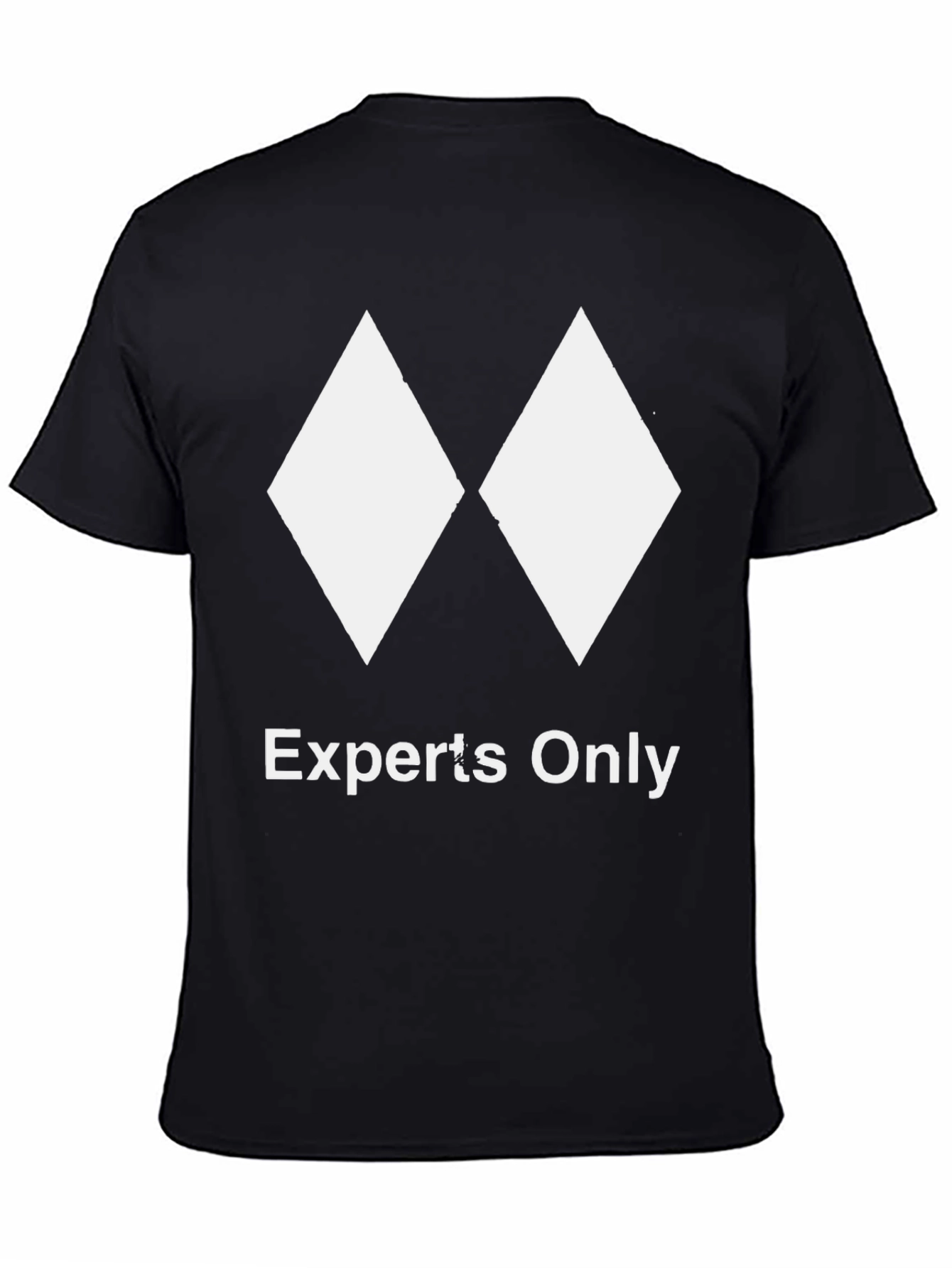 Experts Only Black T-Shirt - Diamond Ski Design