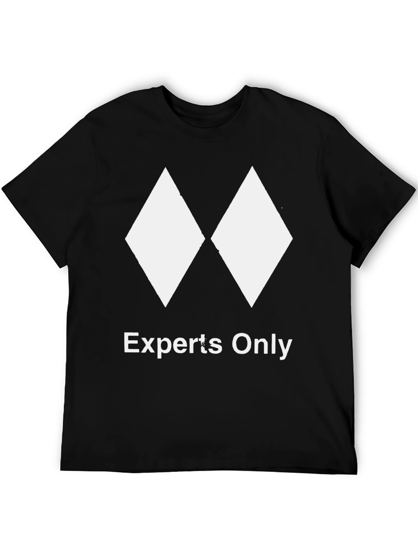 Experts Only Black T-Shirt - Diamond Ski Design