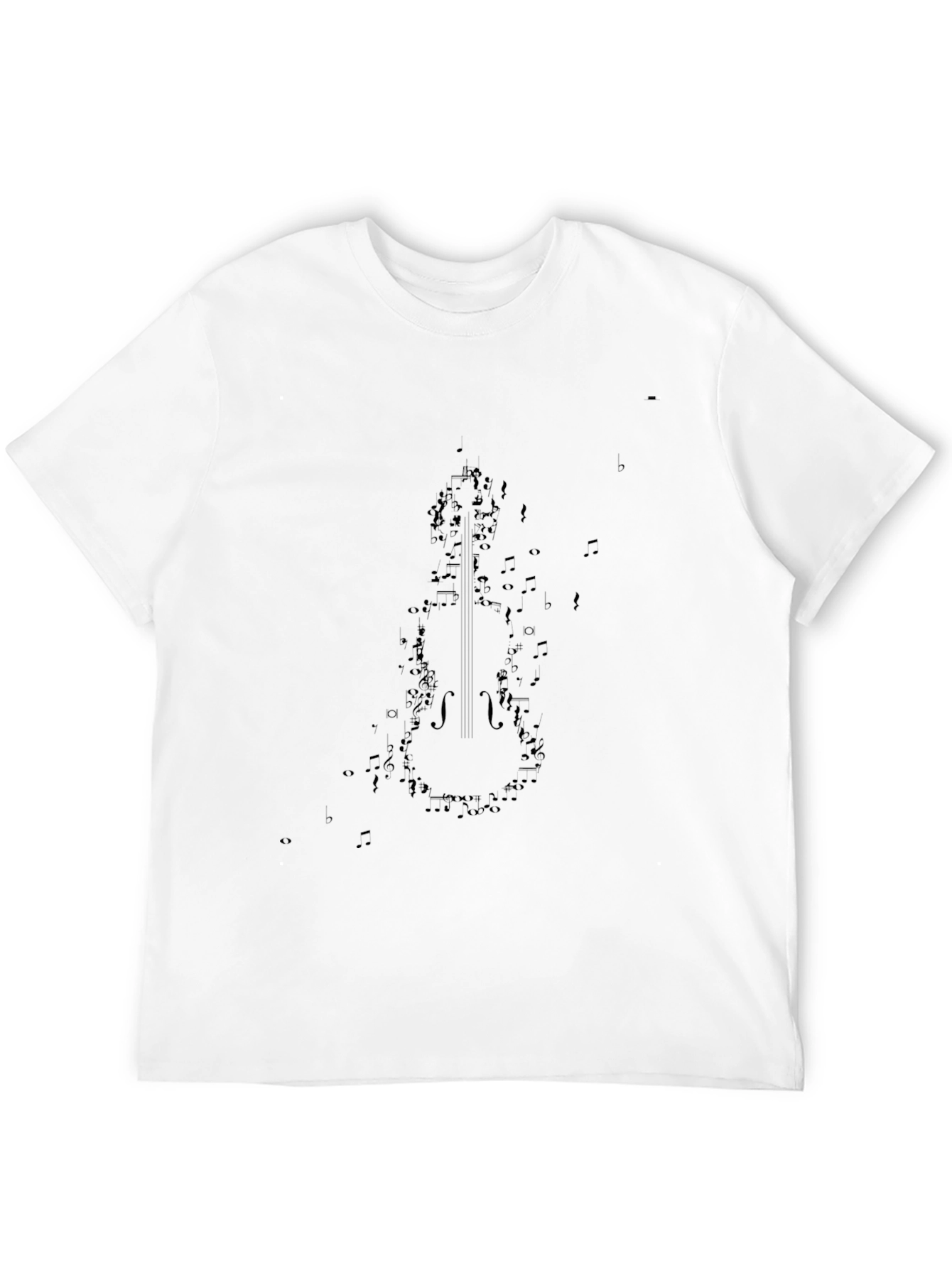 Violin Music Note T-Shirt - Black