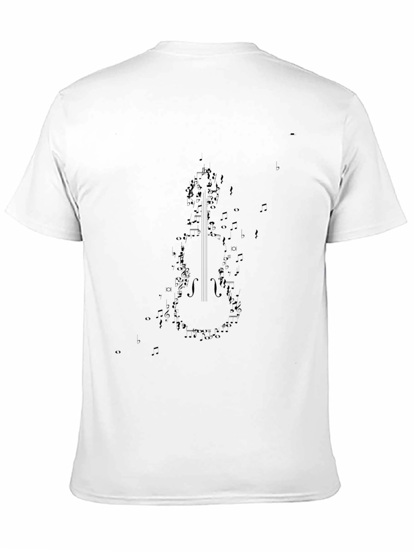 Violin Music Note T-Shirt - Black