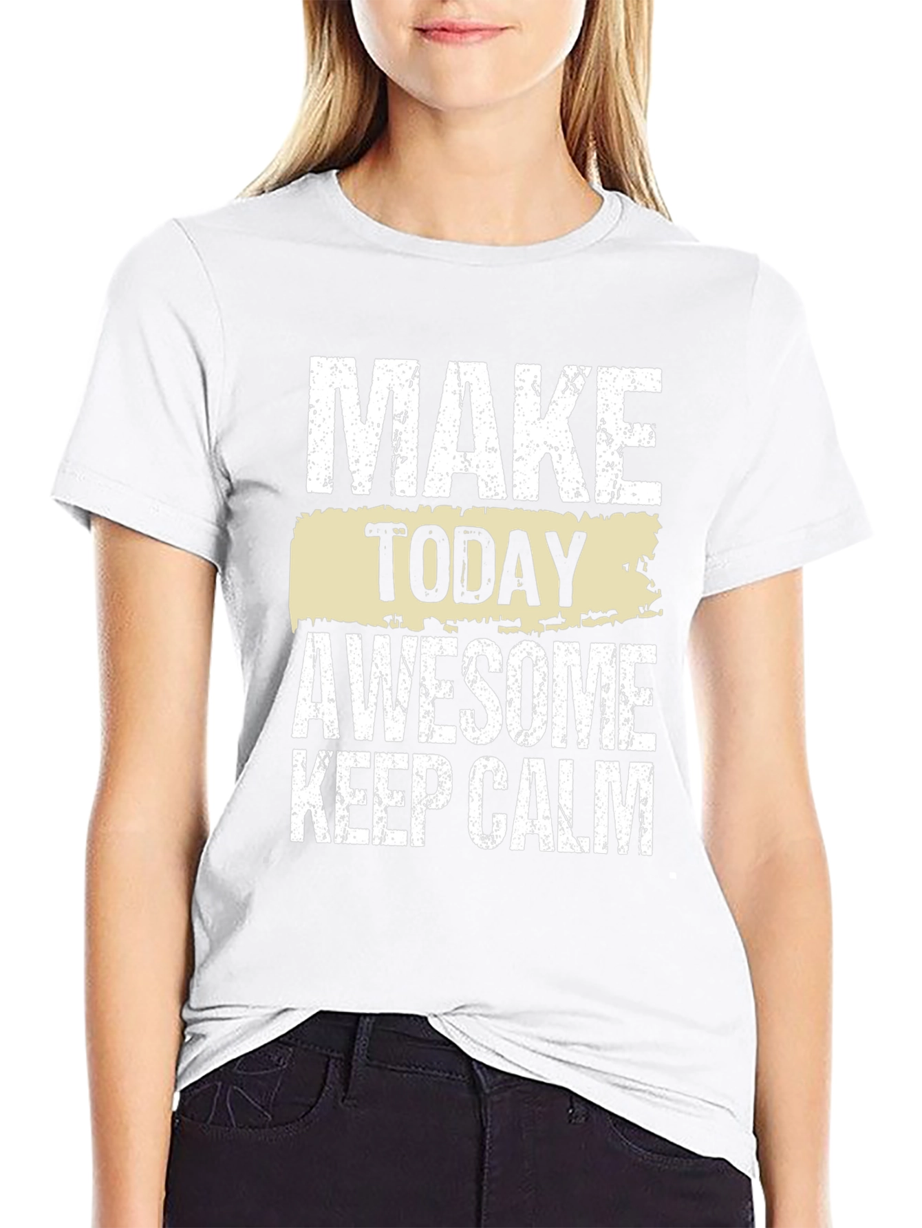 Make Today Awesome Mens Black Graphic Tee