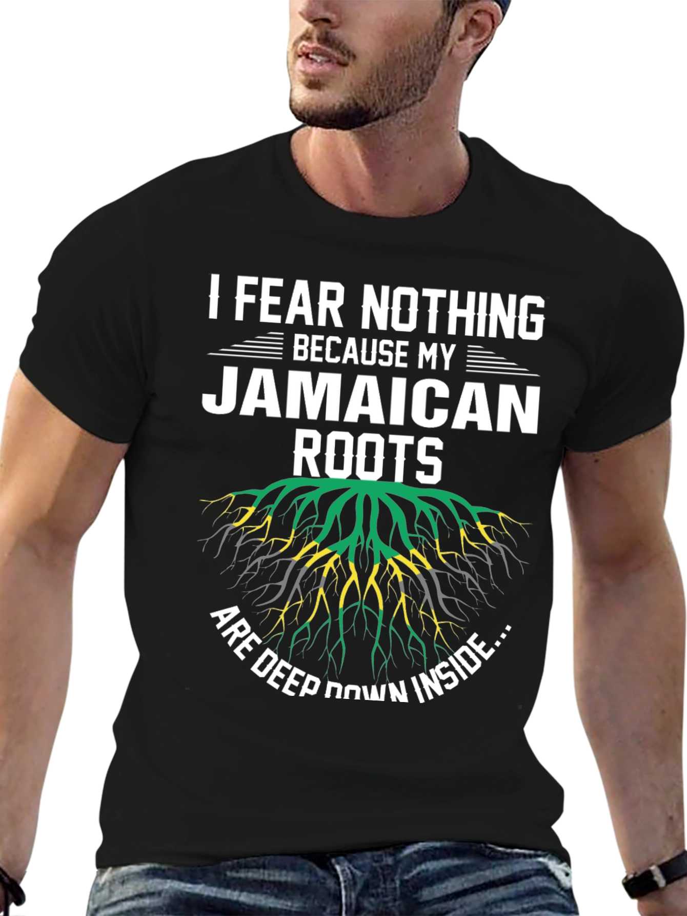 Jamaican Roots T-Shirt - I Fear Nothing Graphic Tee