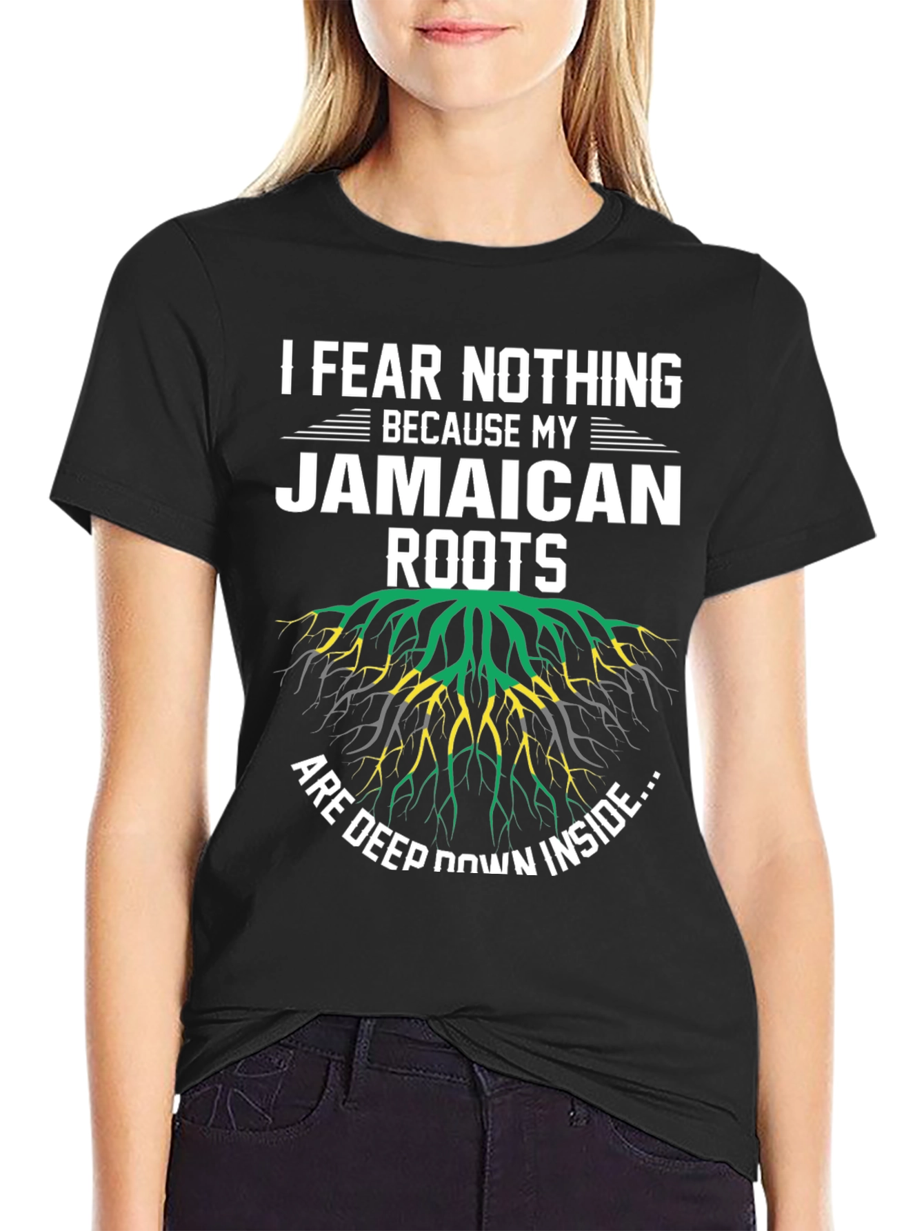 Jamaican Roots T-Shirt - I Fear Nothing Graphic Tee