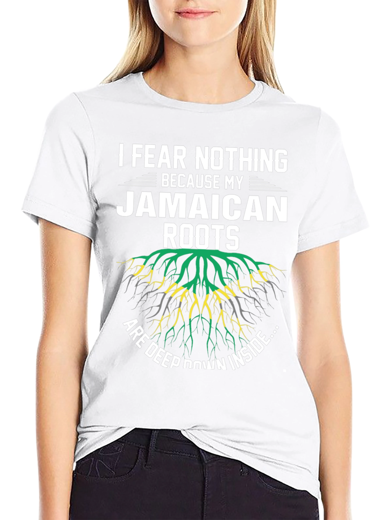 Jamaican Roots T-Shirt - I Fear Nothing Graphic Tee