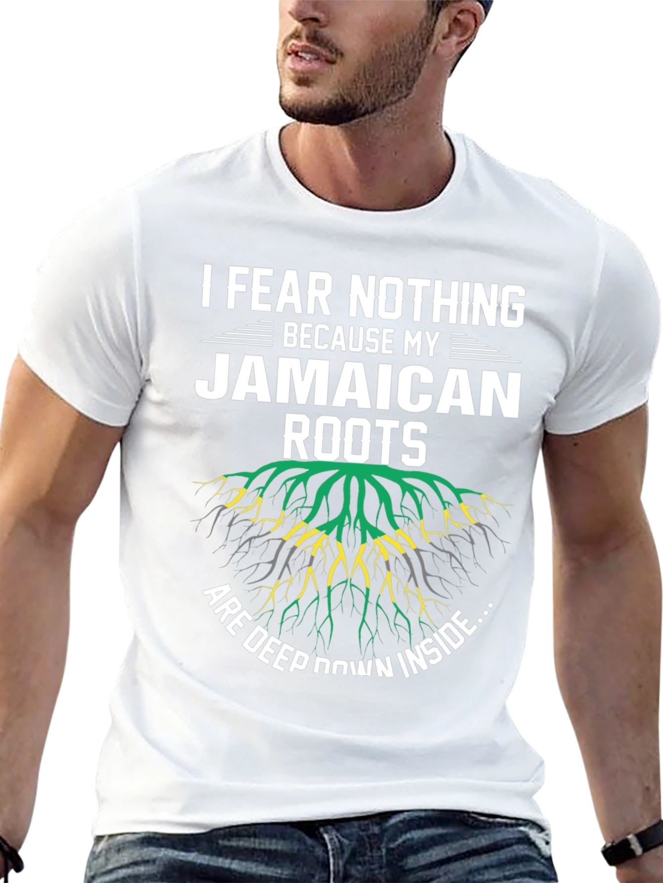 Jamaican Roots T-Shirt - I Fear Nothing Graphic Tee