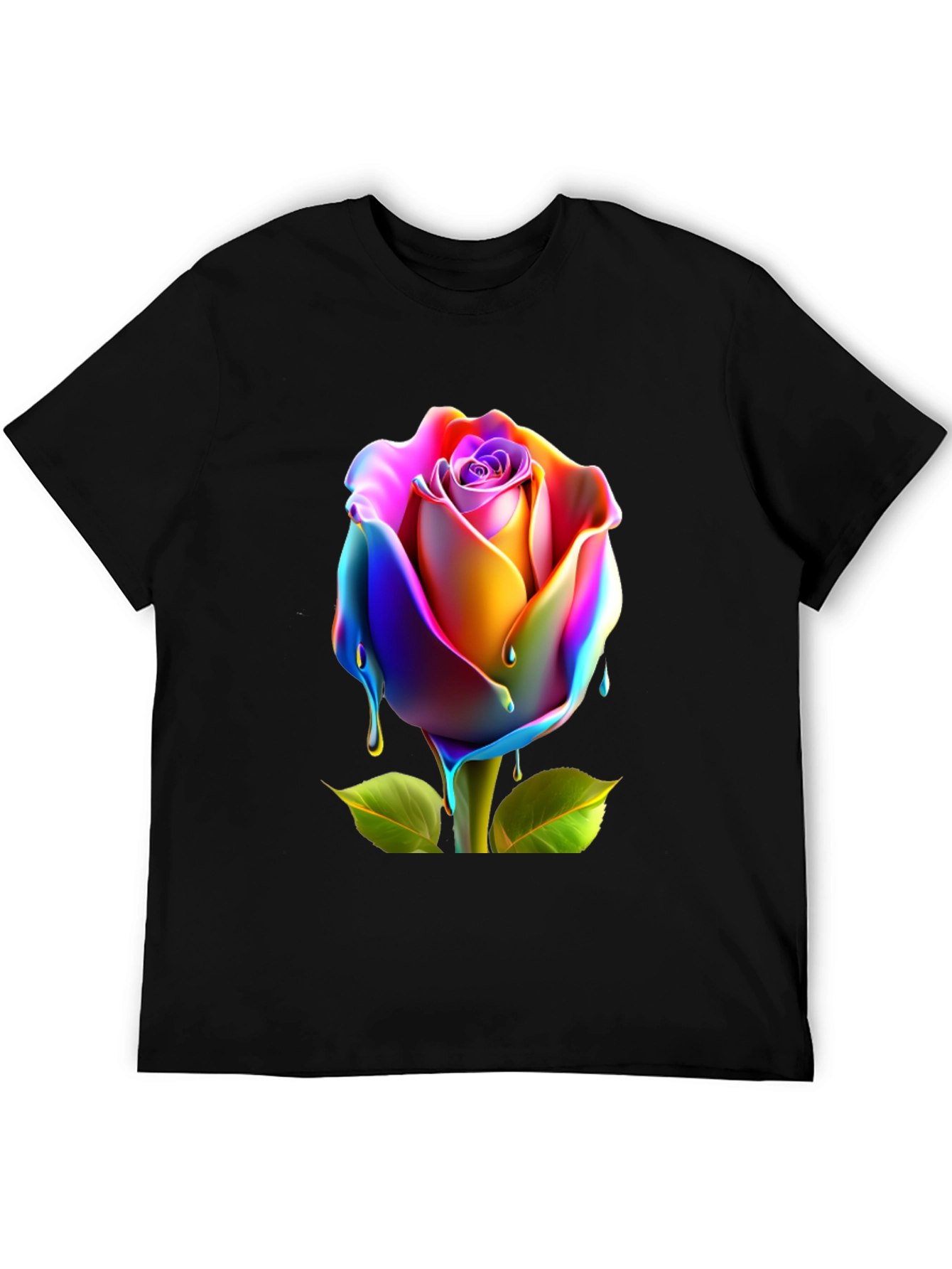 Rainbow Rose Graphic Tee