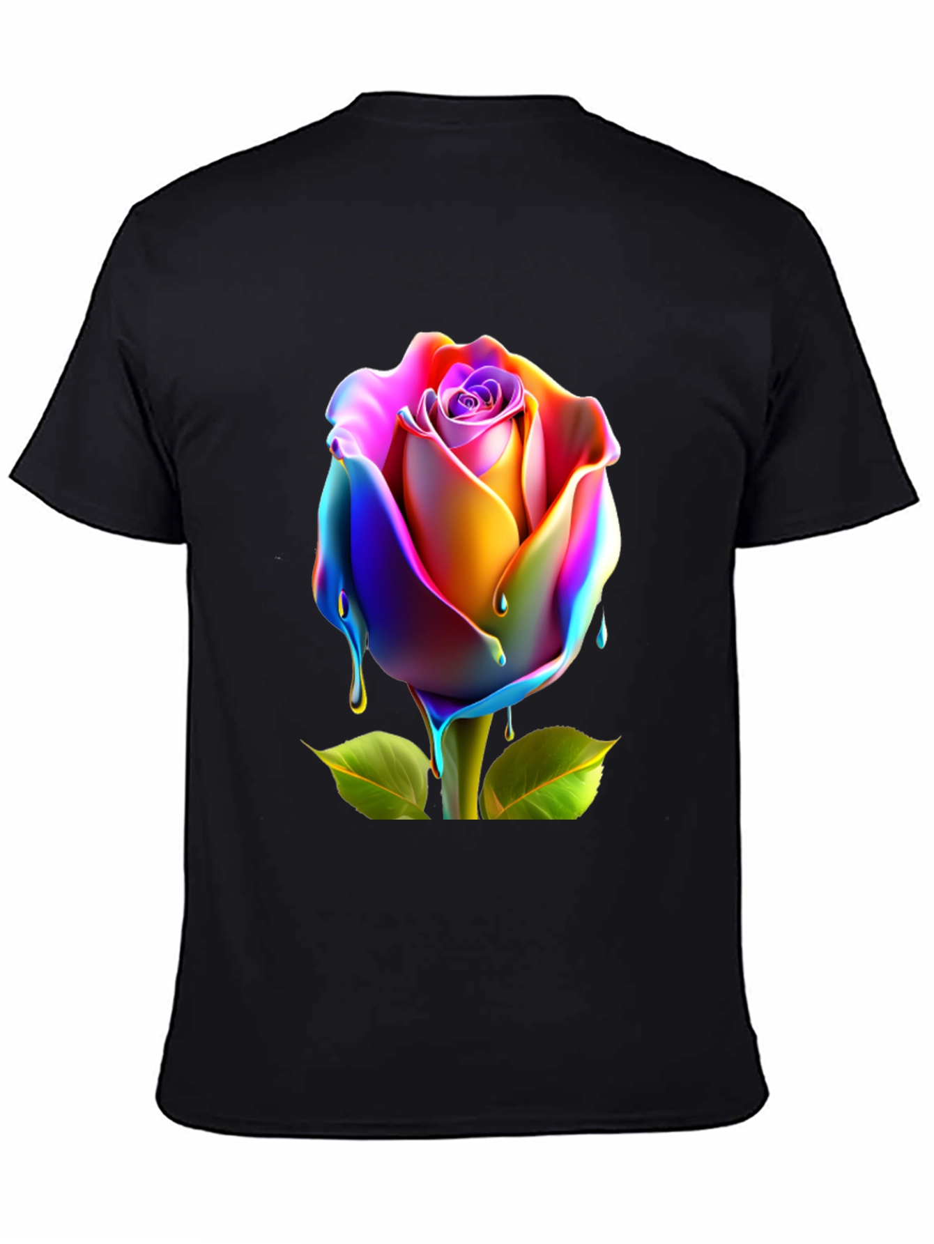 Rainbow Rose Graphic Tee