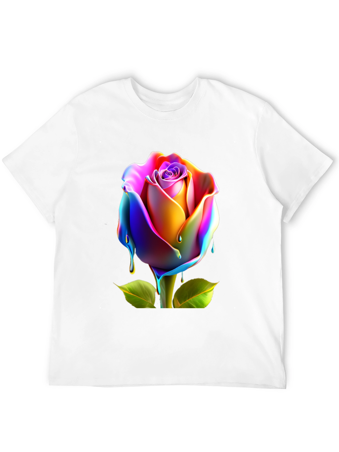 Rainbow Rose Graphic Tee