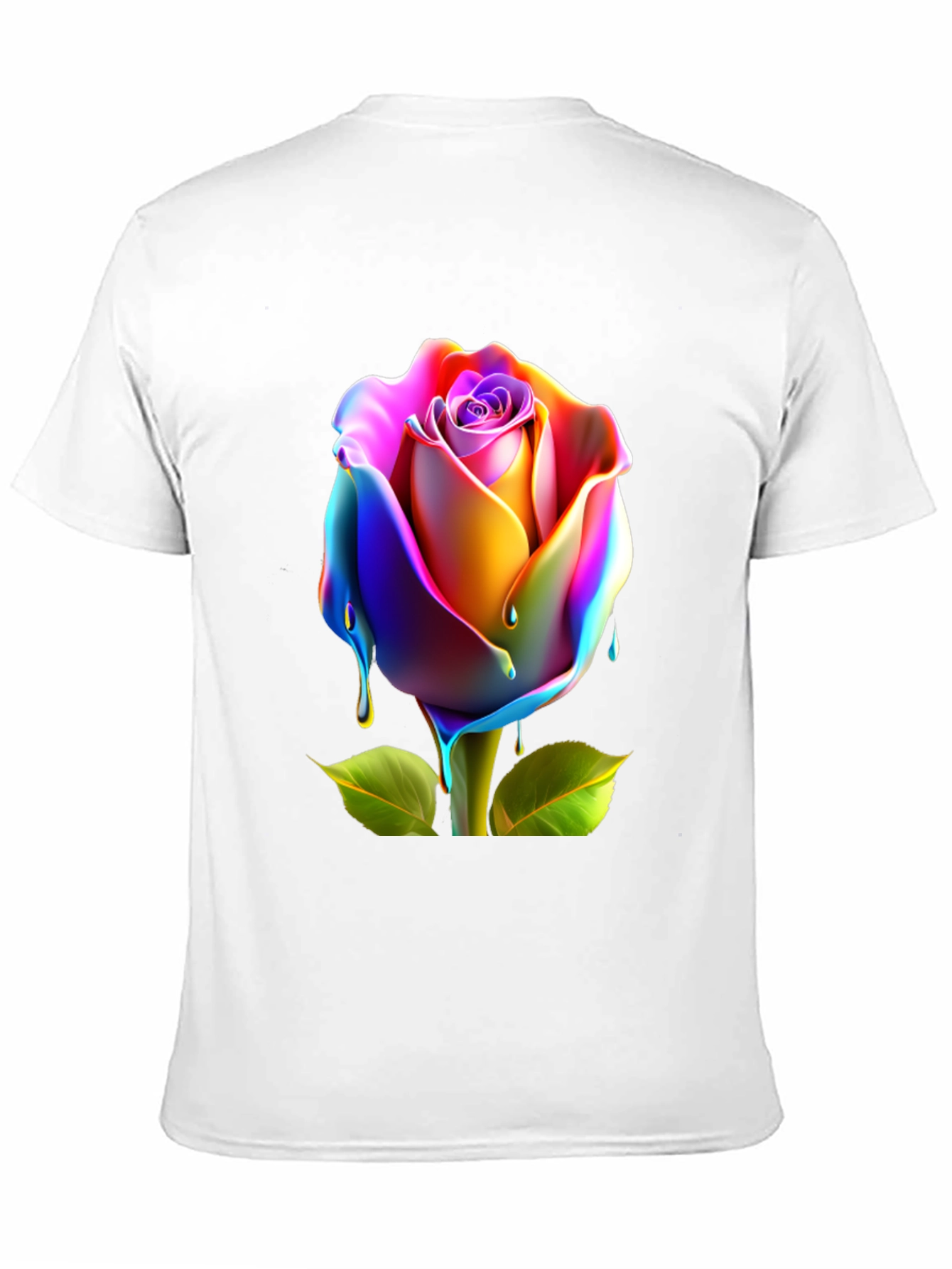 Rainbow Rose Graphic Tee