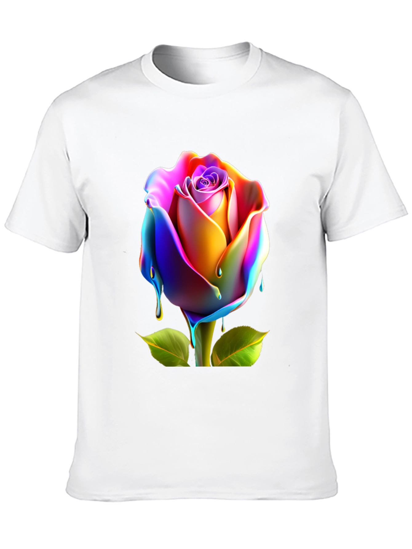 Rainbow Rose Graphic Tee