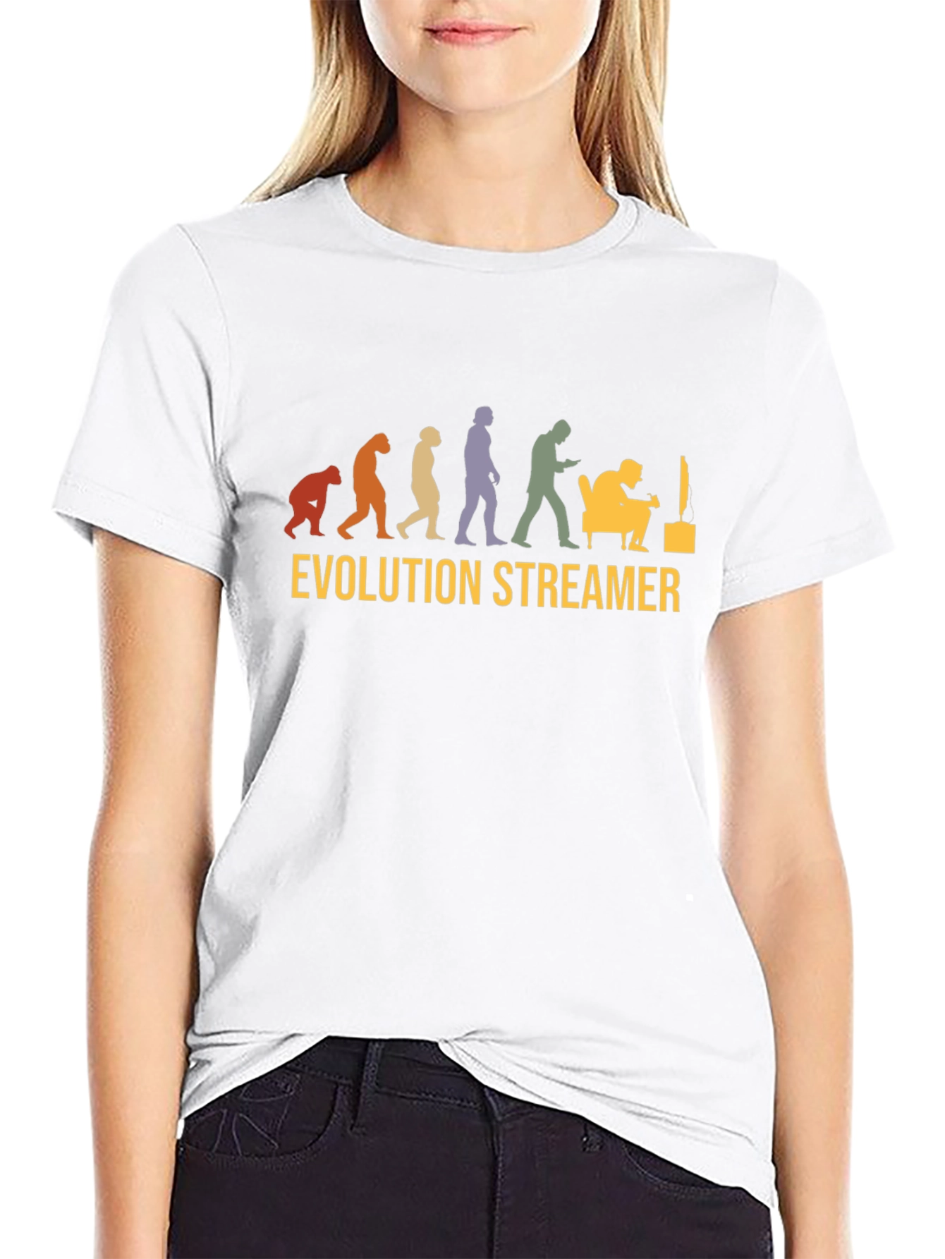 Evolution Streamer Graphic T-Shirt - Gamer Gift
