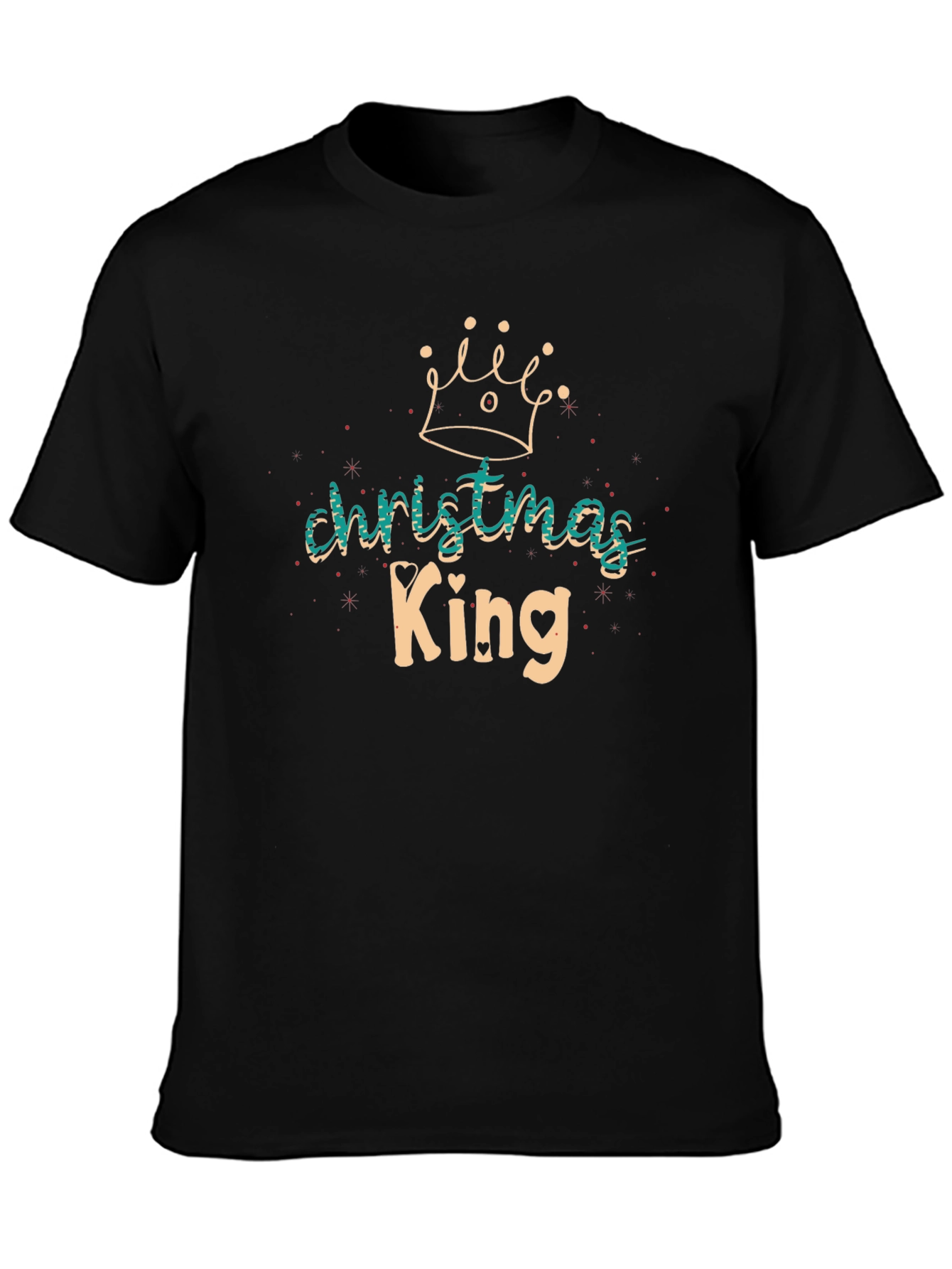 Christmas King Graphic Tee - Holiday Apparel
