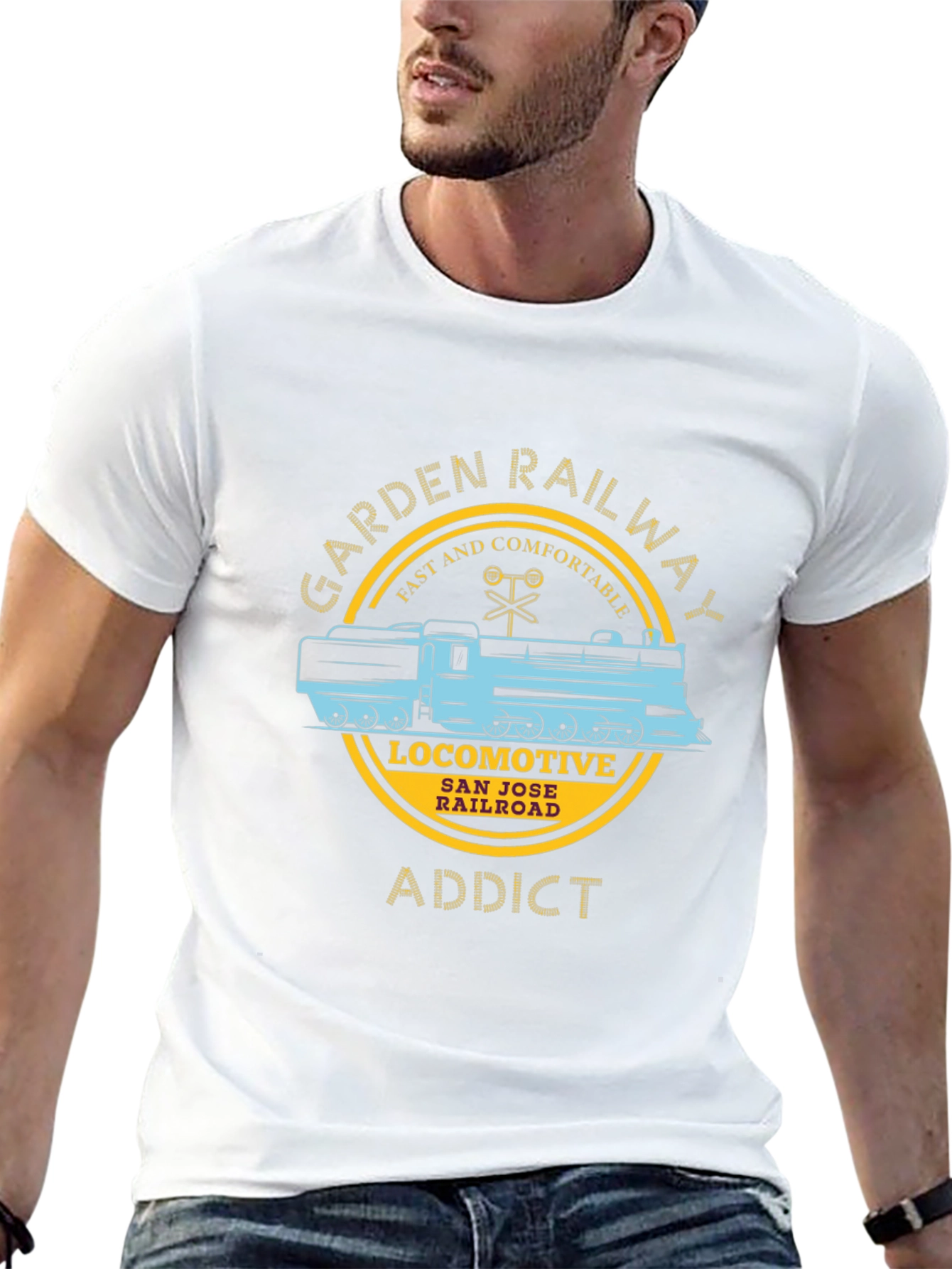 Garden Railway Locomotive Addict T-Shirt
