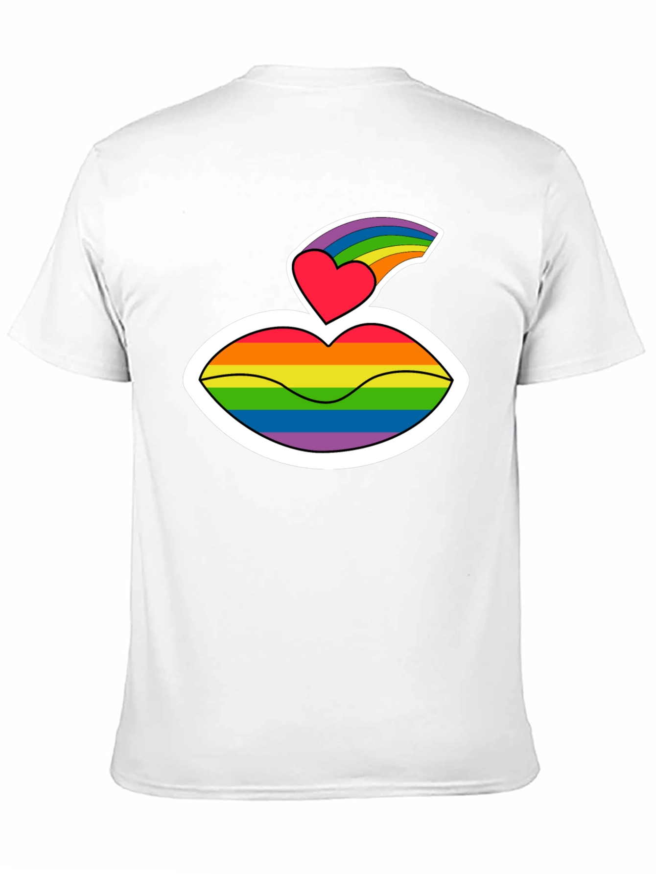 Pride Lips Graphic T-Shirt - LGBTQ+ Love