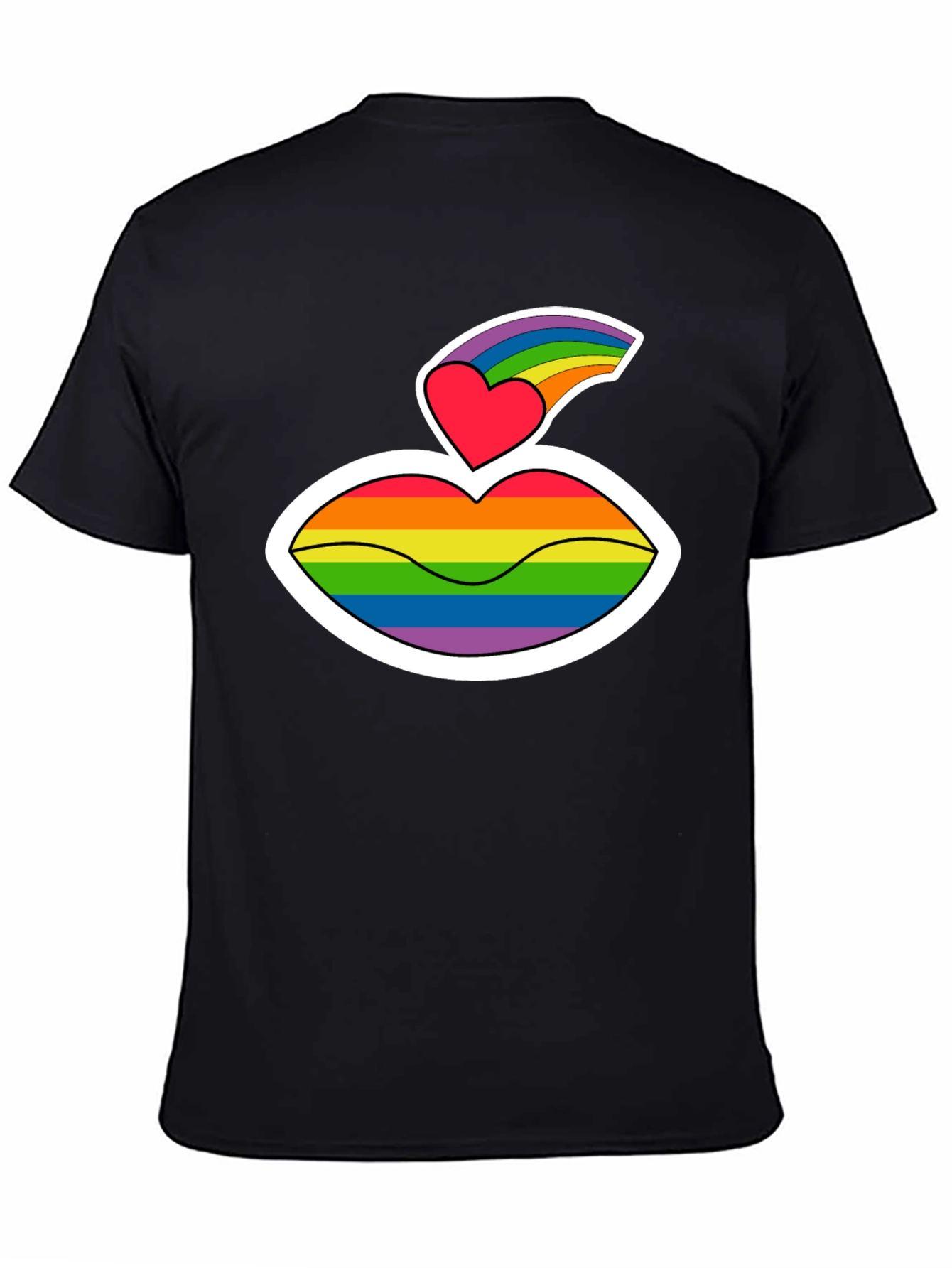 Pride Lips Graphic T-Shirt - LGBTQ+ Love