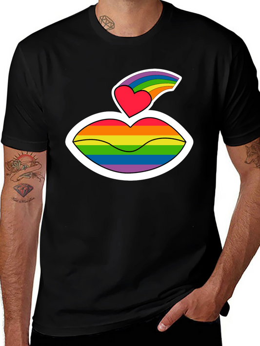 Pride Lips Graphic T-Shirt - LGBTQ+ Love
