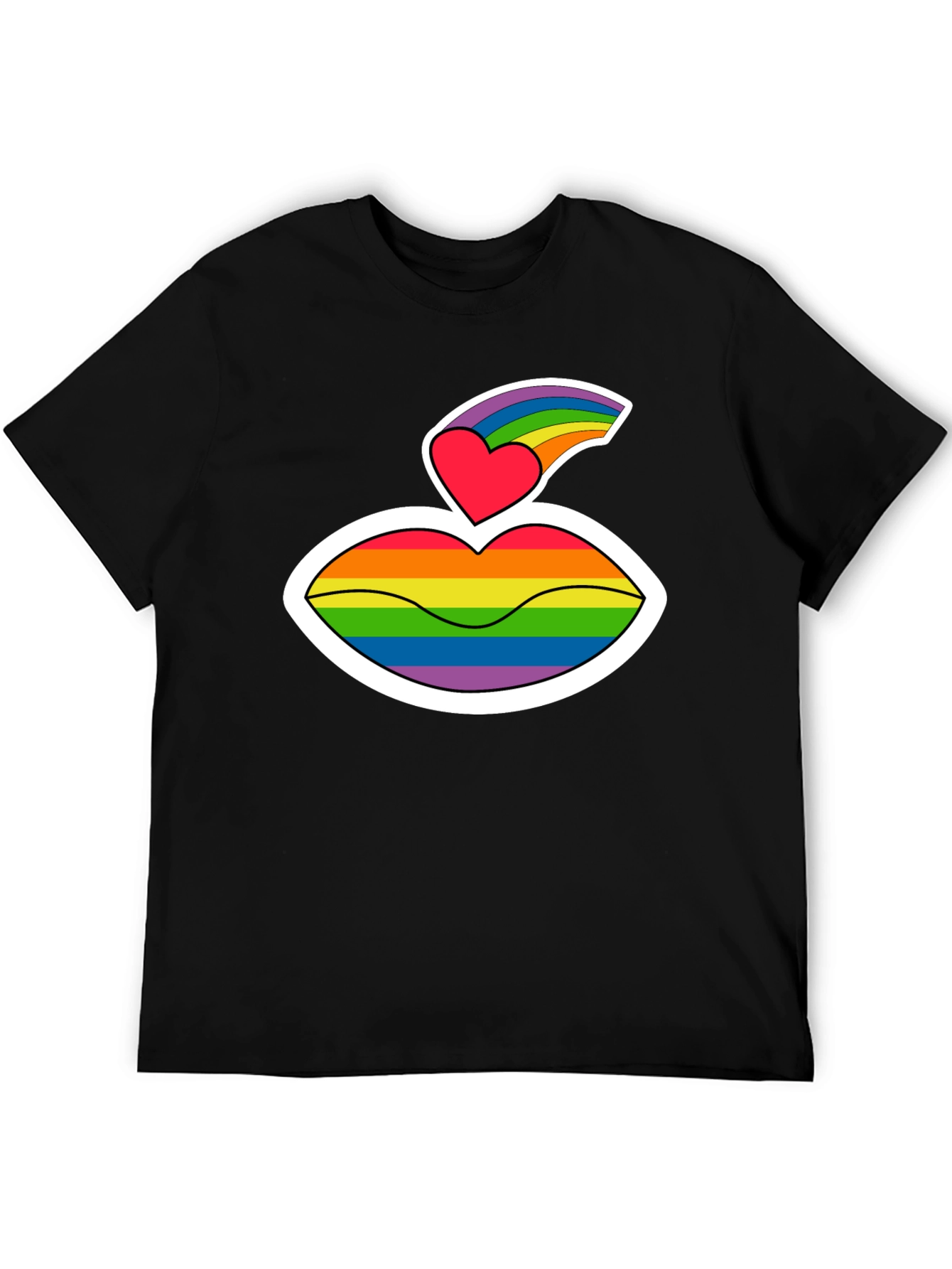 Pride Lips Graphic T-Shirt - LGBTQ+ Love