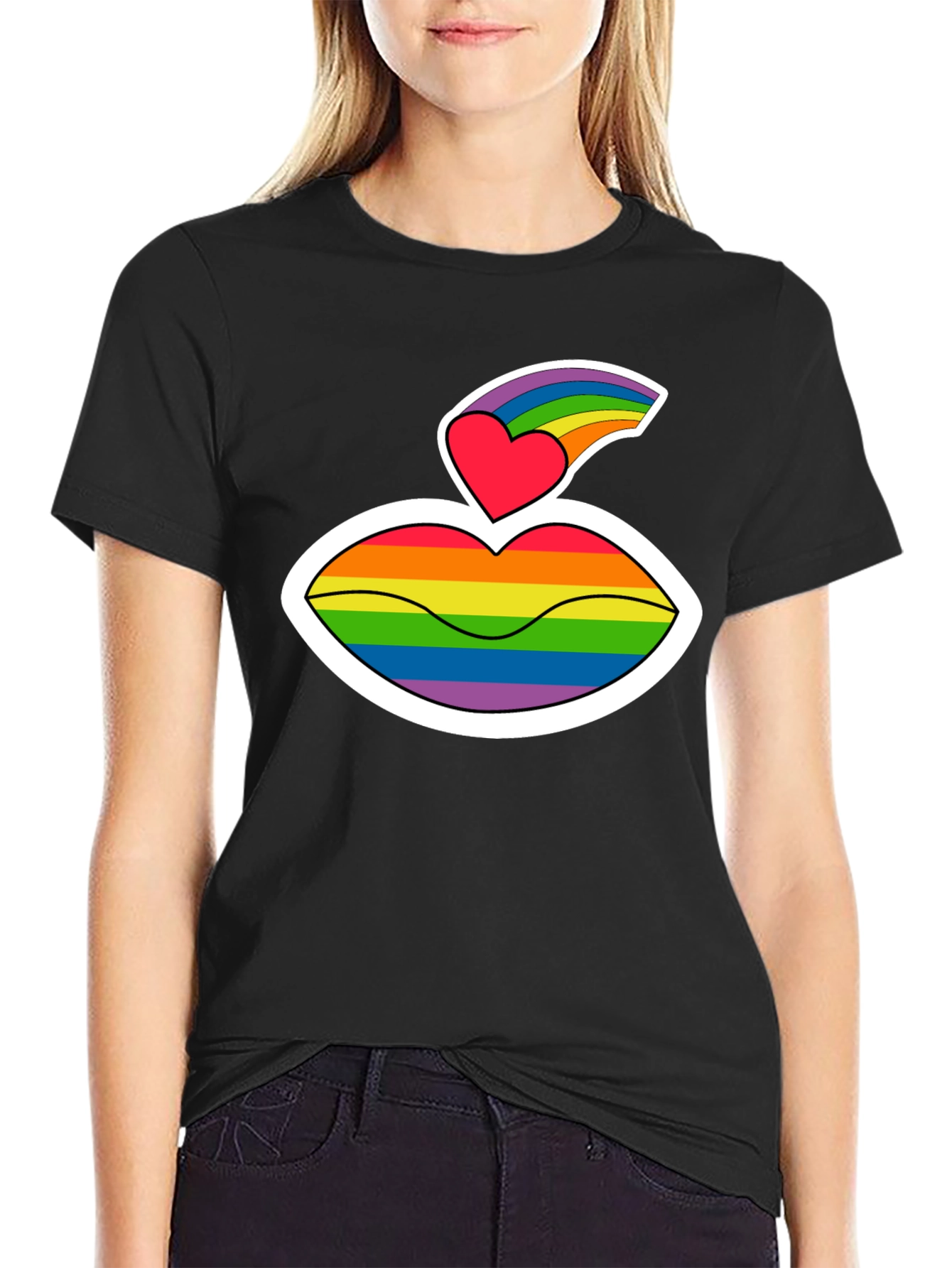 Pride Lips Graphic T-Shirt - LGBTQ+ Love