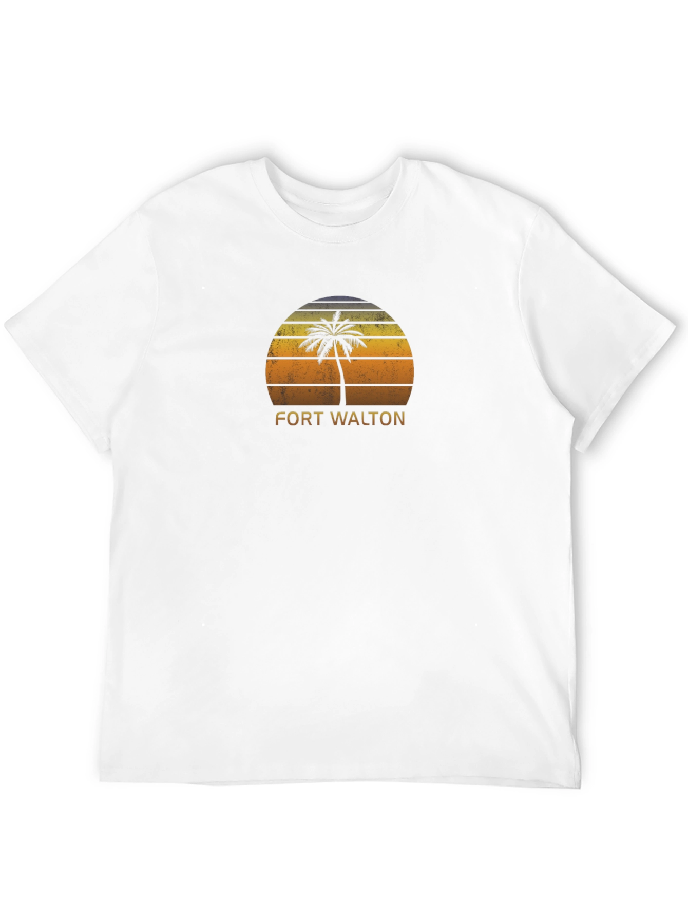 Fort Walton Beach Palm Tree Sunset T-Shirt