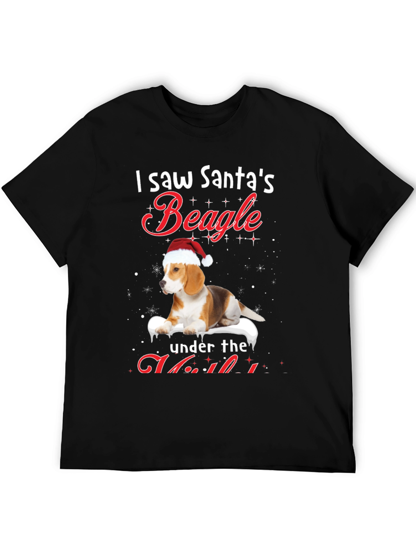 Santas Beagle Christmas T-Shirt