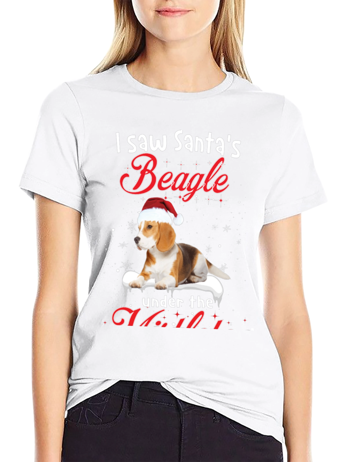 Santas Beagle Christmas T-Shirt