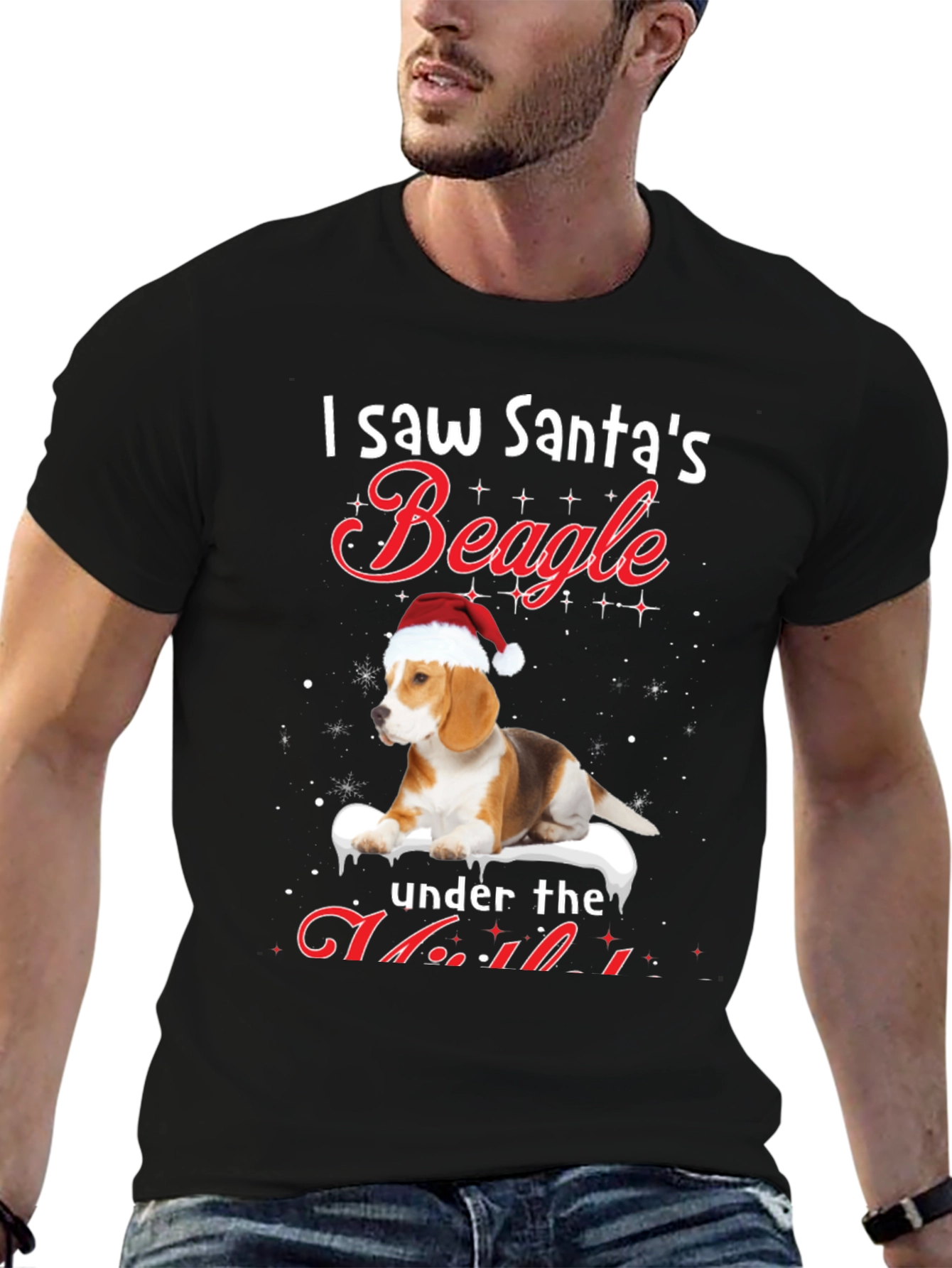 Santas Beagle Christmas T-Shirt