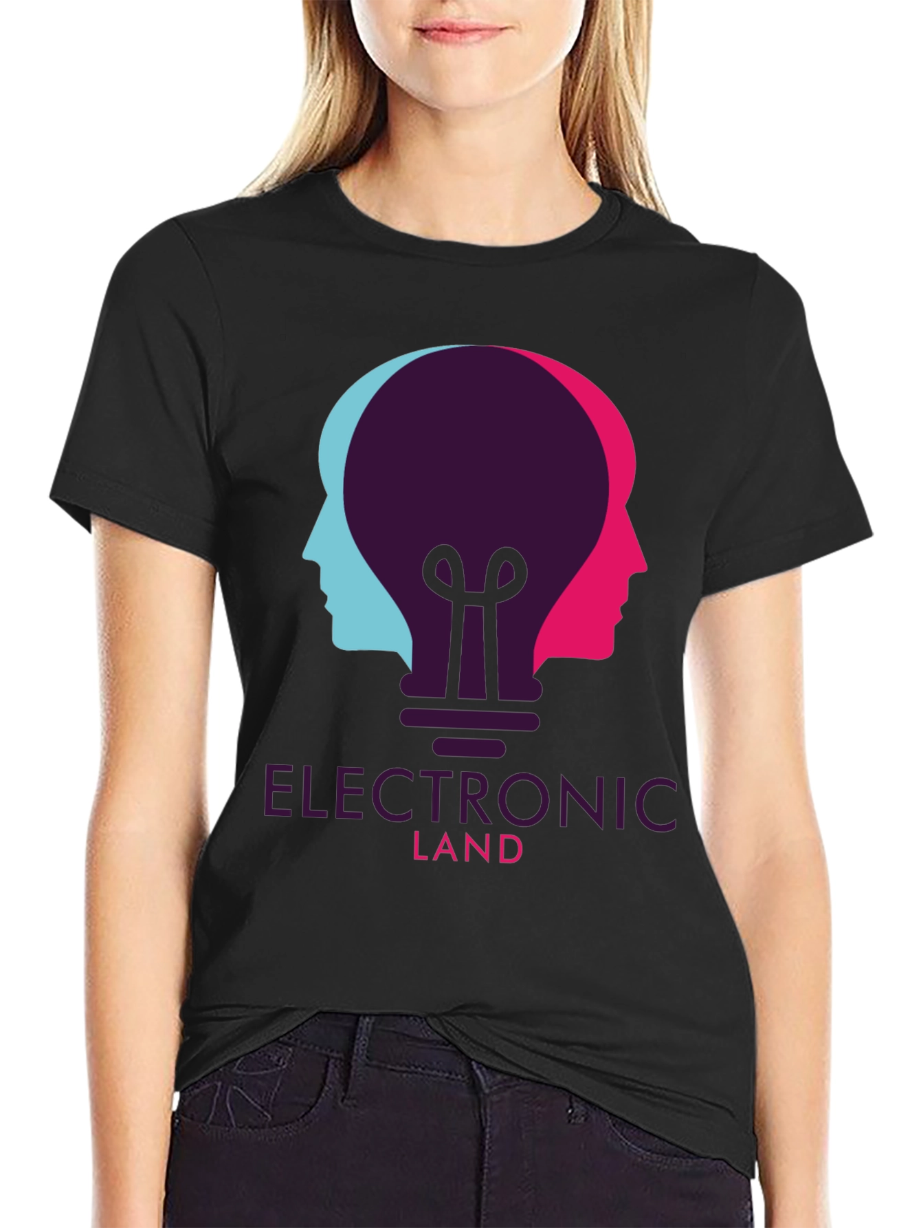 Electronic Land Graphic T-Shirt - Unisex Creative Design