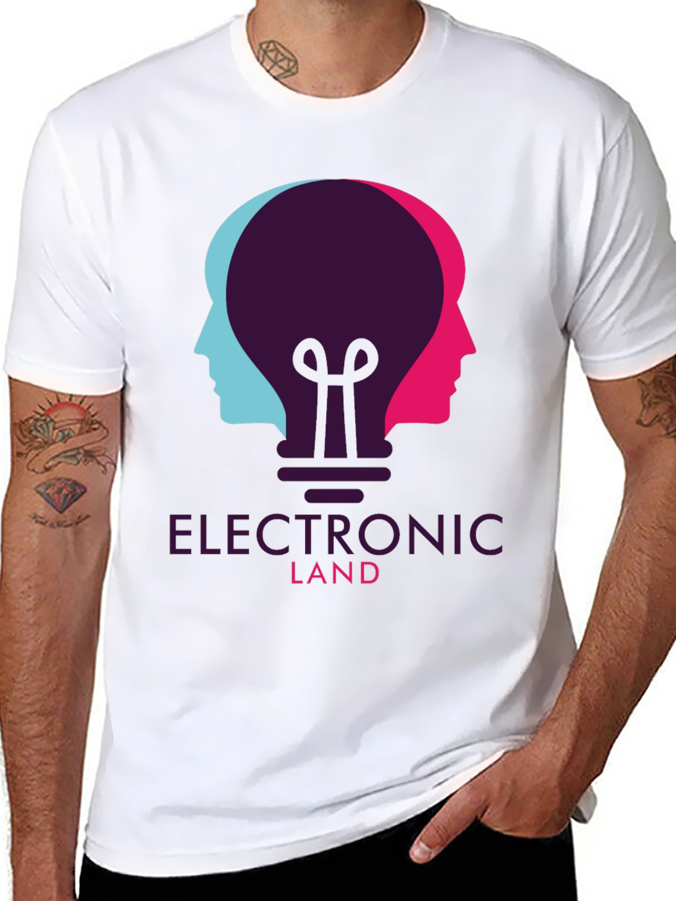 Electronic Land Graphic T-Shirt - Unisex Creative Design